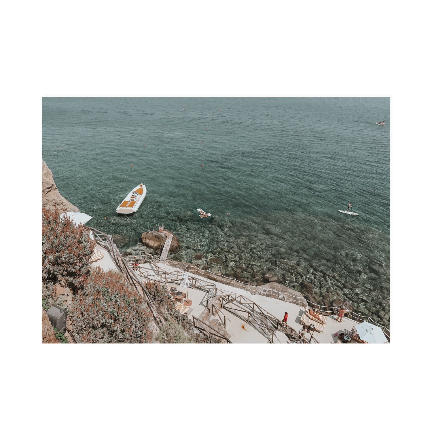 The Lagoon Tuscany coastal Italian wall art A0 unframed fine art print