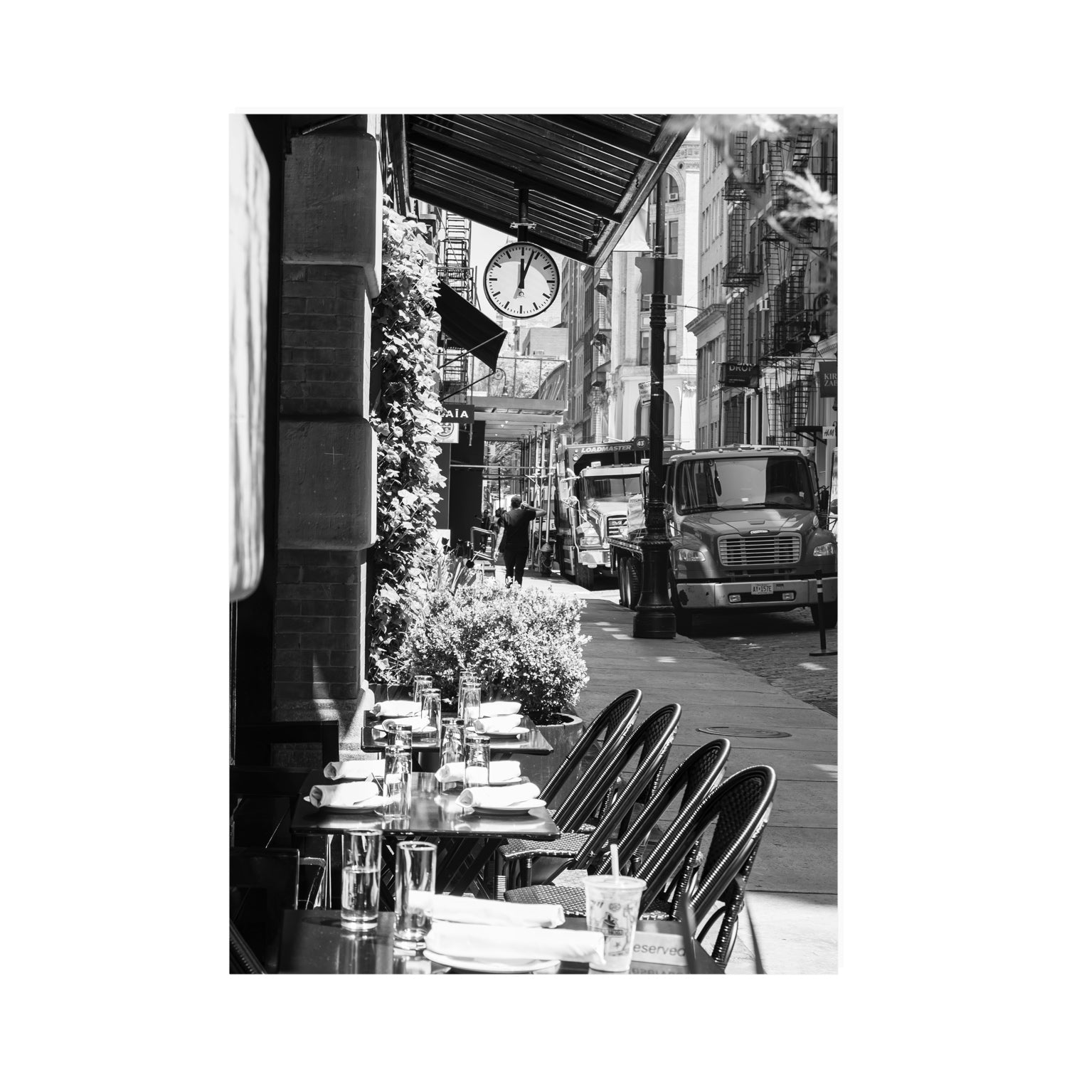 Mercer Street New York NYC Black & White wall art A0 unframed fine art print