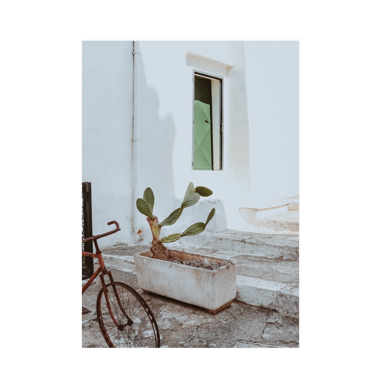 Simple Harmony Puglia Mediterranean wall art A0 unframed fine art print