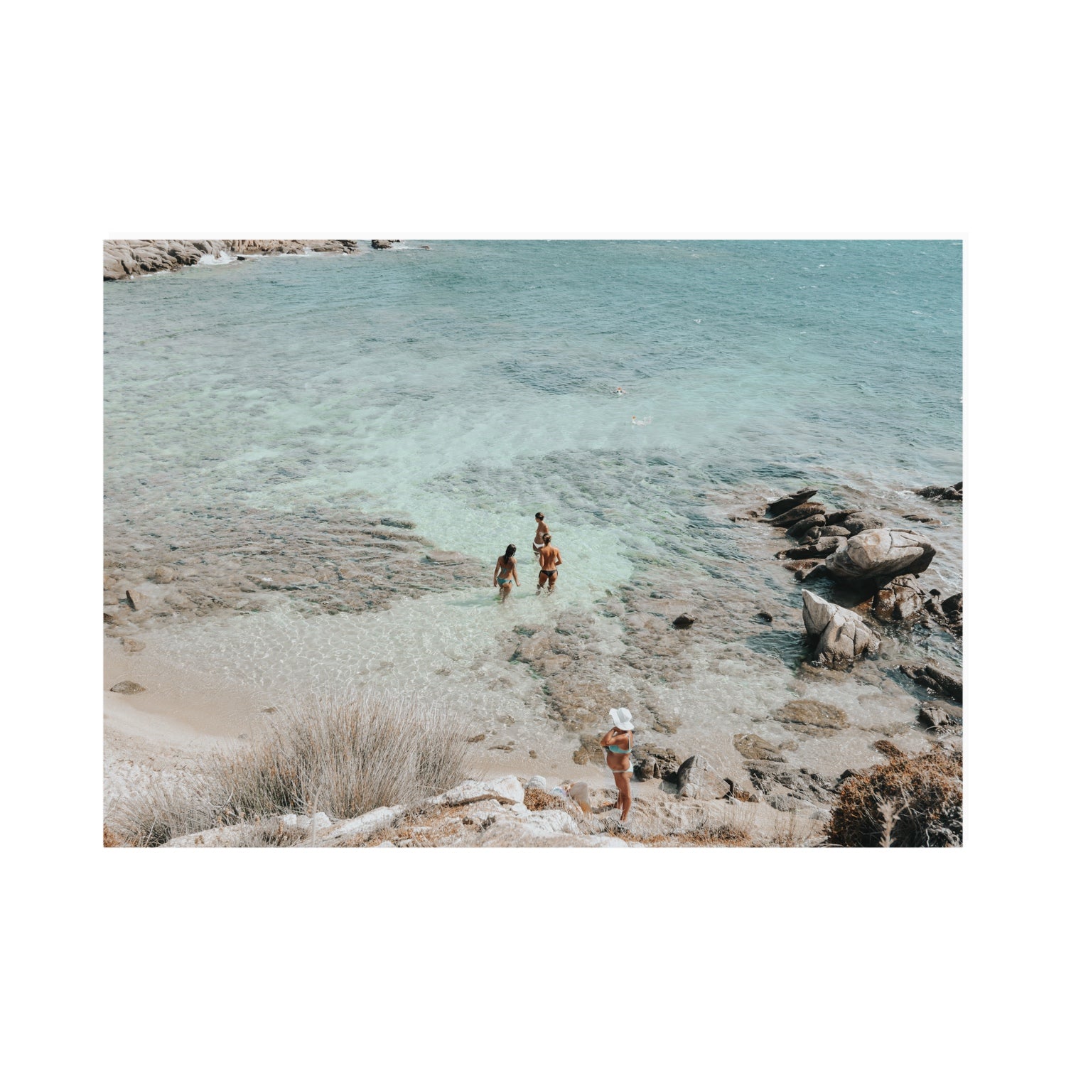 Easy On The Eyes Mykonos Greek island wall art A0 unframed fine art print