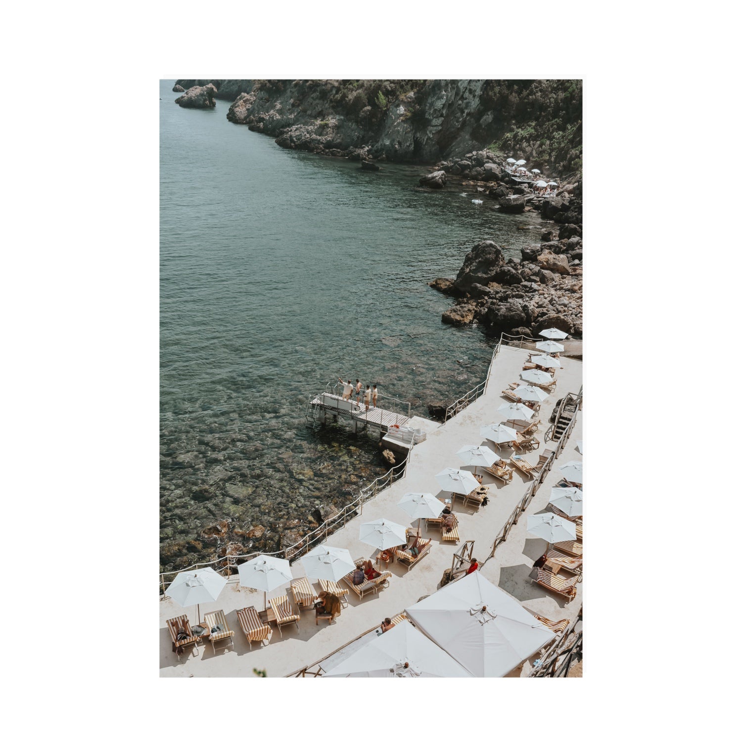 Pier Perspectives Tuscany coastal Italian wall art A0 unframed fine art print