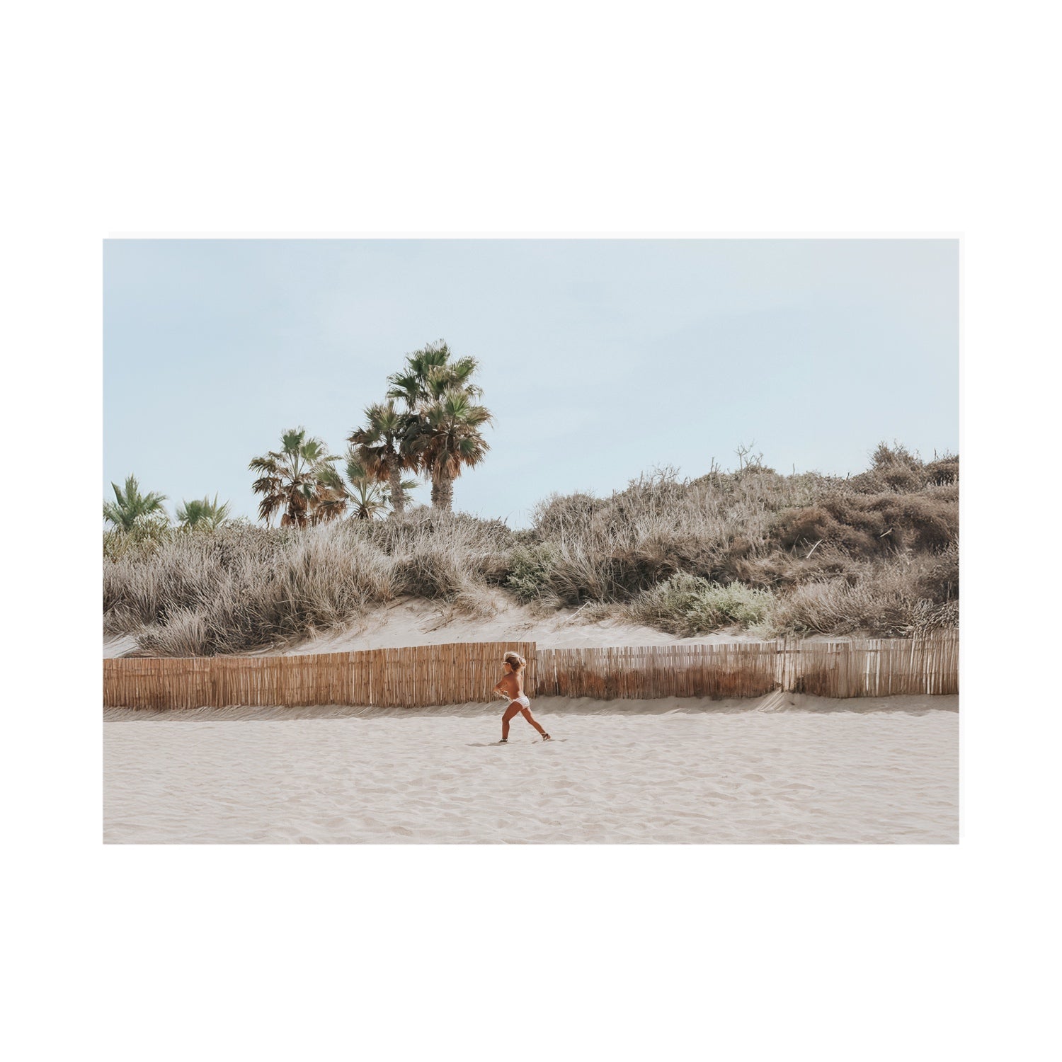 Ragazza Da Spiaggia Puglia beach Italian fine art print A0 unframed fine art print