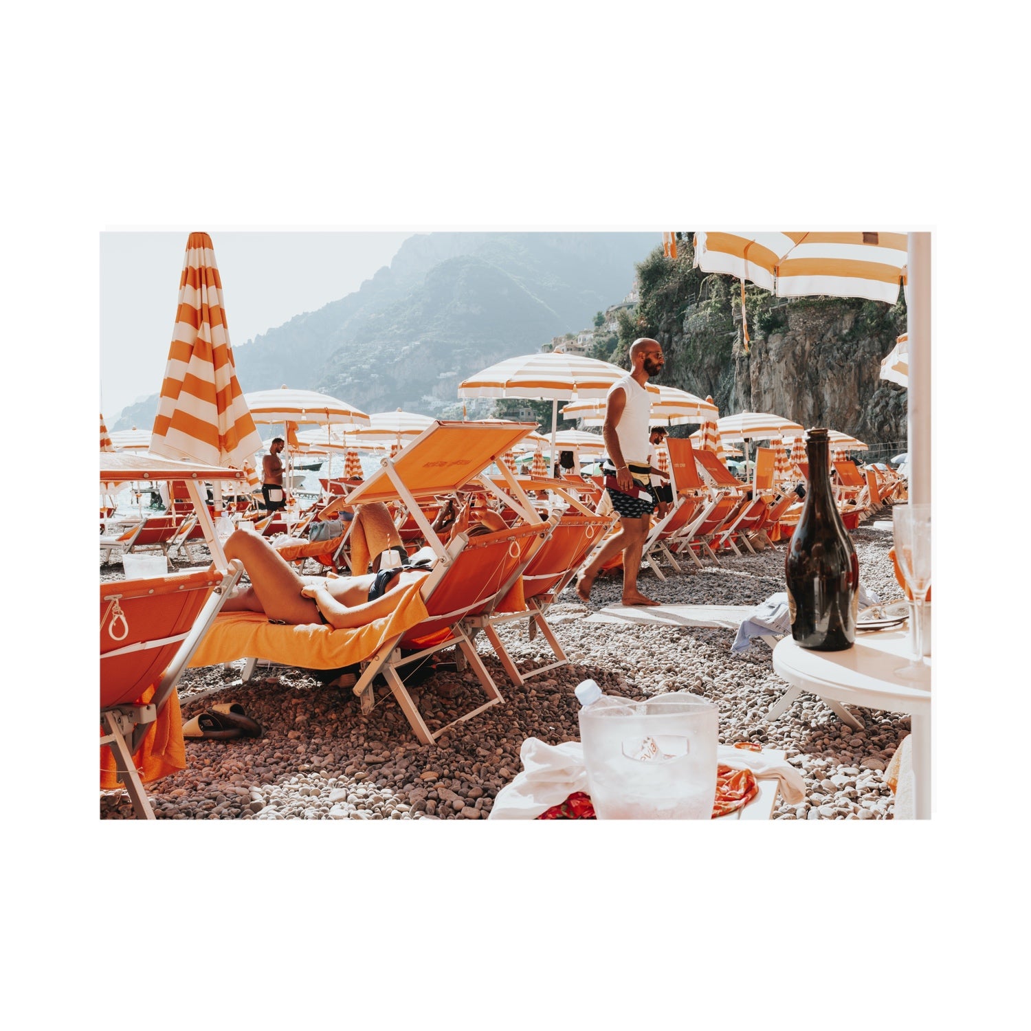 Zesty Shade Positano wall art A0 unframed fine art print