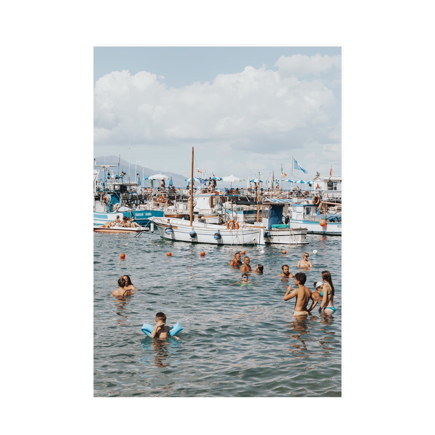 Vacanze Italiane Sorrento Italian coastal wall art A0 unframed fine art print