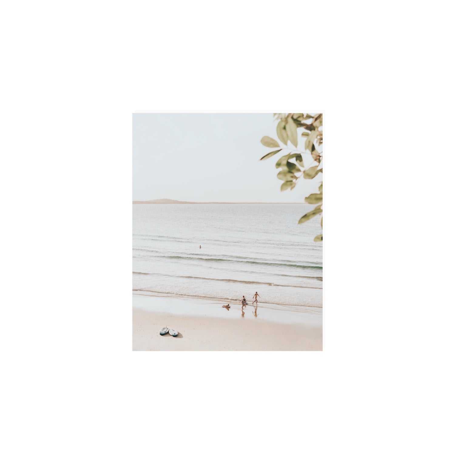Walking On Sunshine fine art print, Noosa, Australia, coastal scenes artwork, 8 x 10 in, Unframed, Fine Art Print