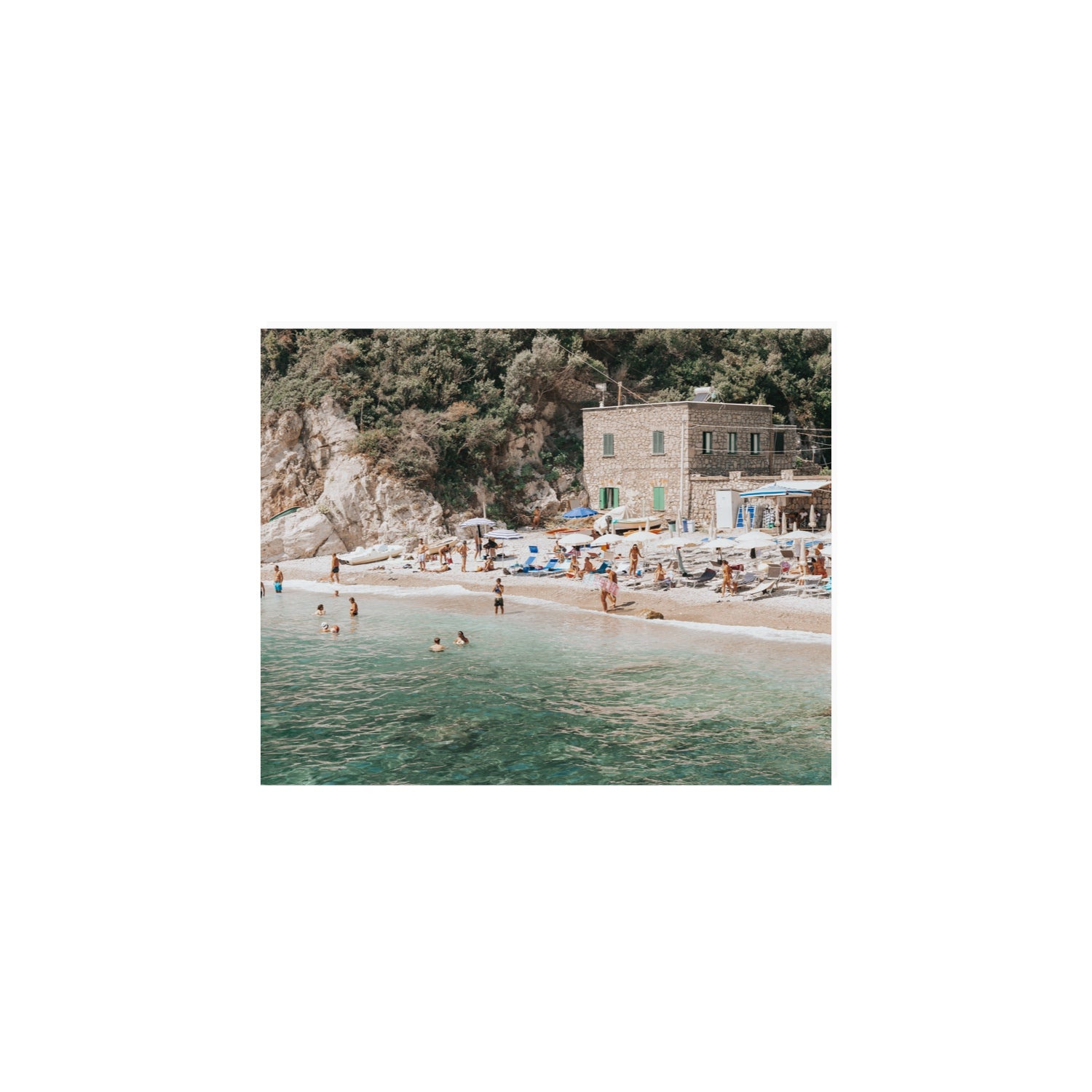 Secluded Sanctuary Nerano Italian Mediterranean decor wall art 8 x 10 in unframed fine art print