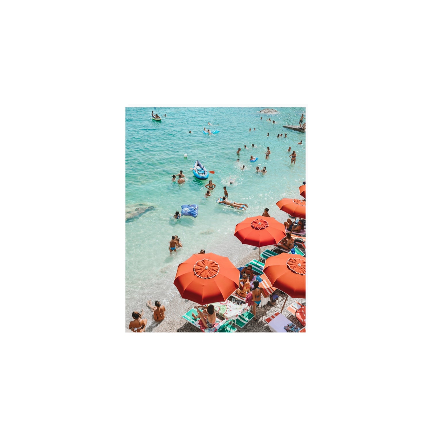 Easy Street Capri Italian beach wall art 8 x 10 in unframed fine art print