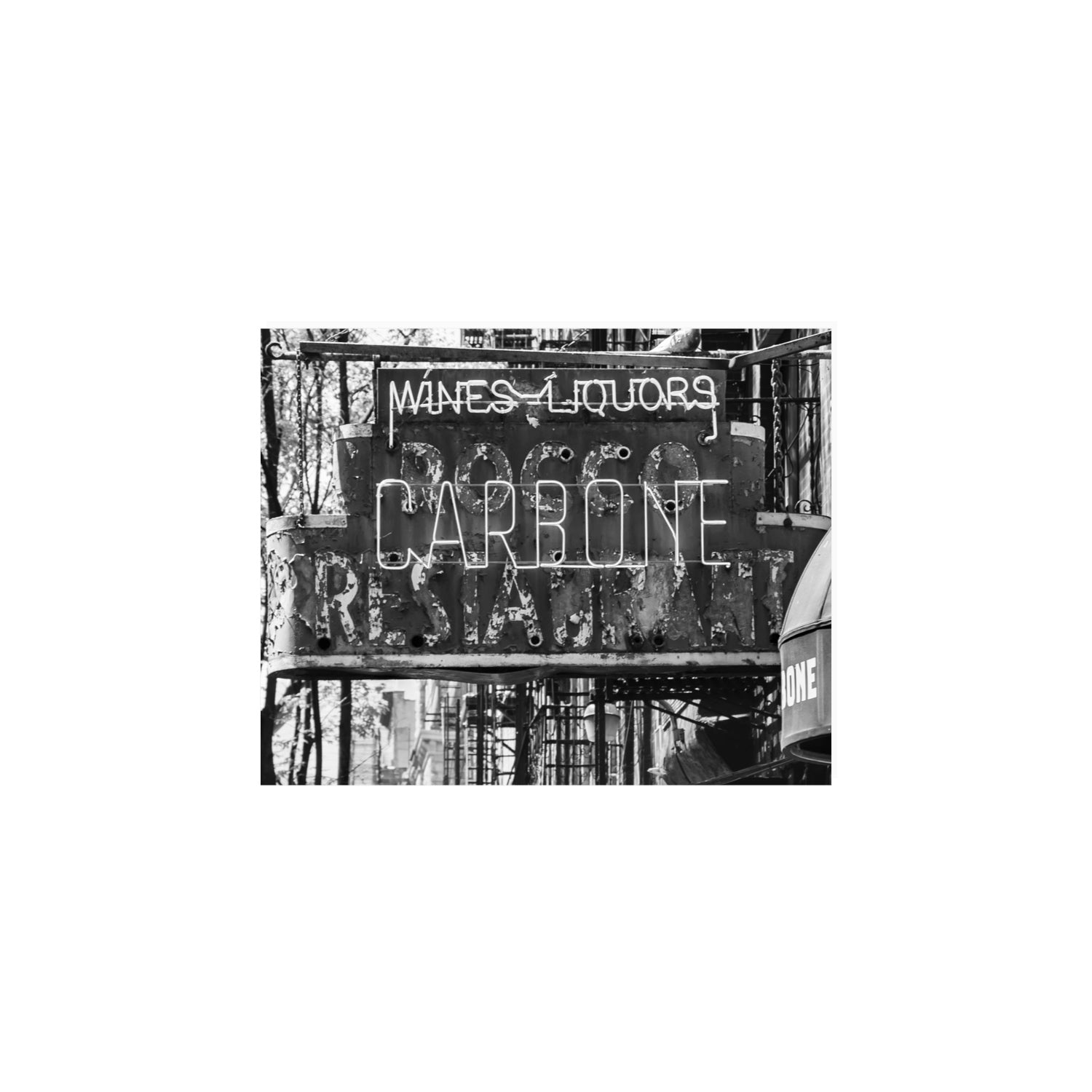 Thompson Street New York NYC Black & White wall art 8 x 10 in unframed fine art print