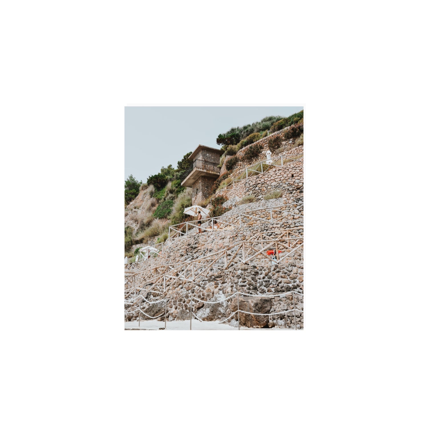 Solitude by the Sea Tuscany coastal Italian wall art 8 x 10 in unframed fine art print