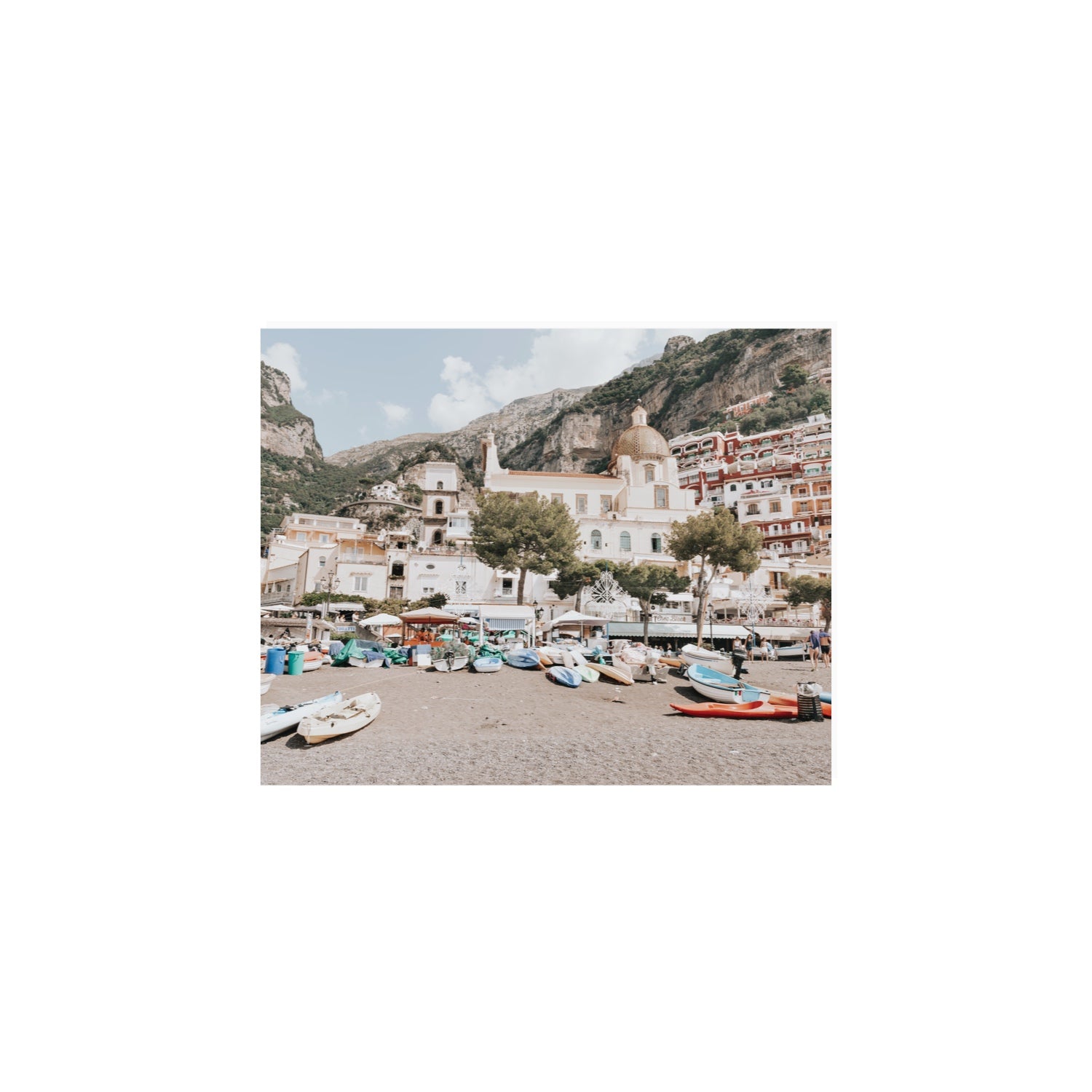 Pastel Paradise fine art print, Positano, Italy, 8 x 10 in, Unframed, Fine Art Print