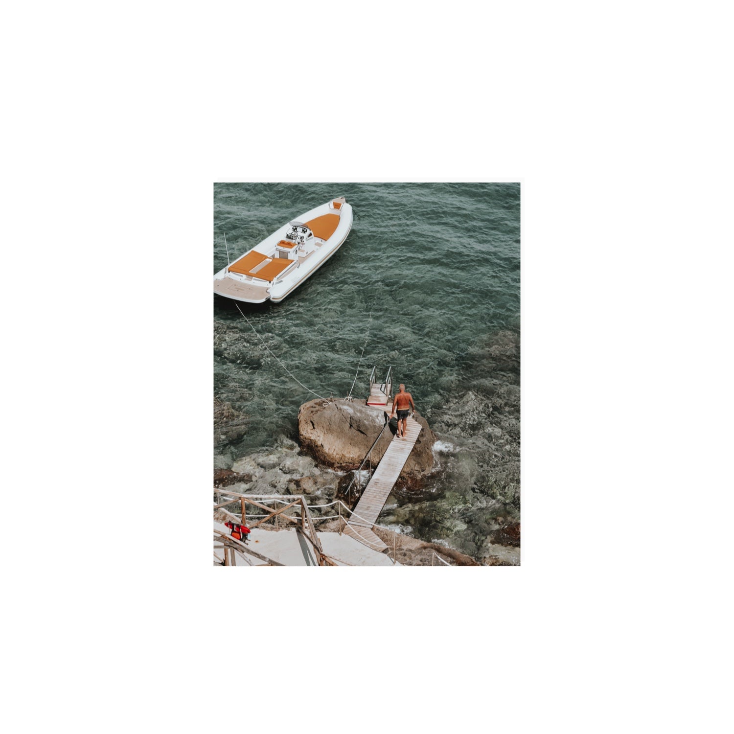 Secret Cove Tuscany coastal Italian wall art 8 x 10 in unframed fine art print