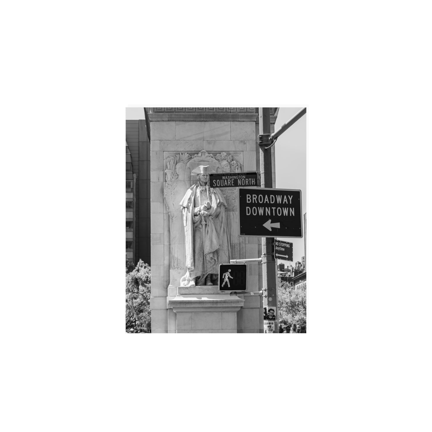 Silent Sentinels New York NYC Black & White wall art 8 x 10 in unframed fine art print