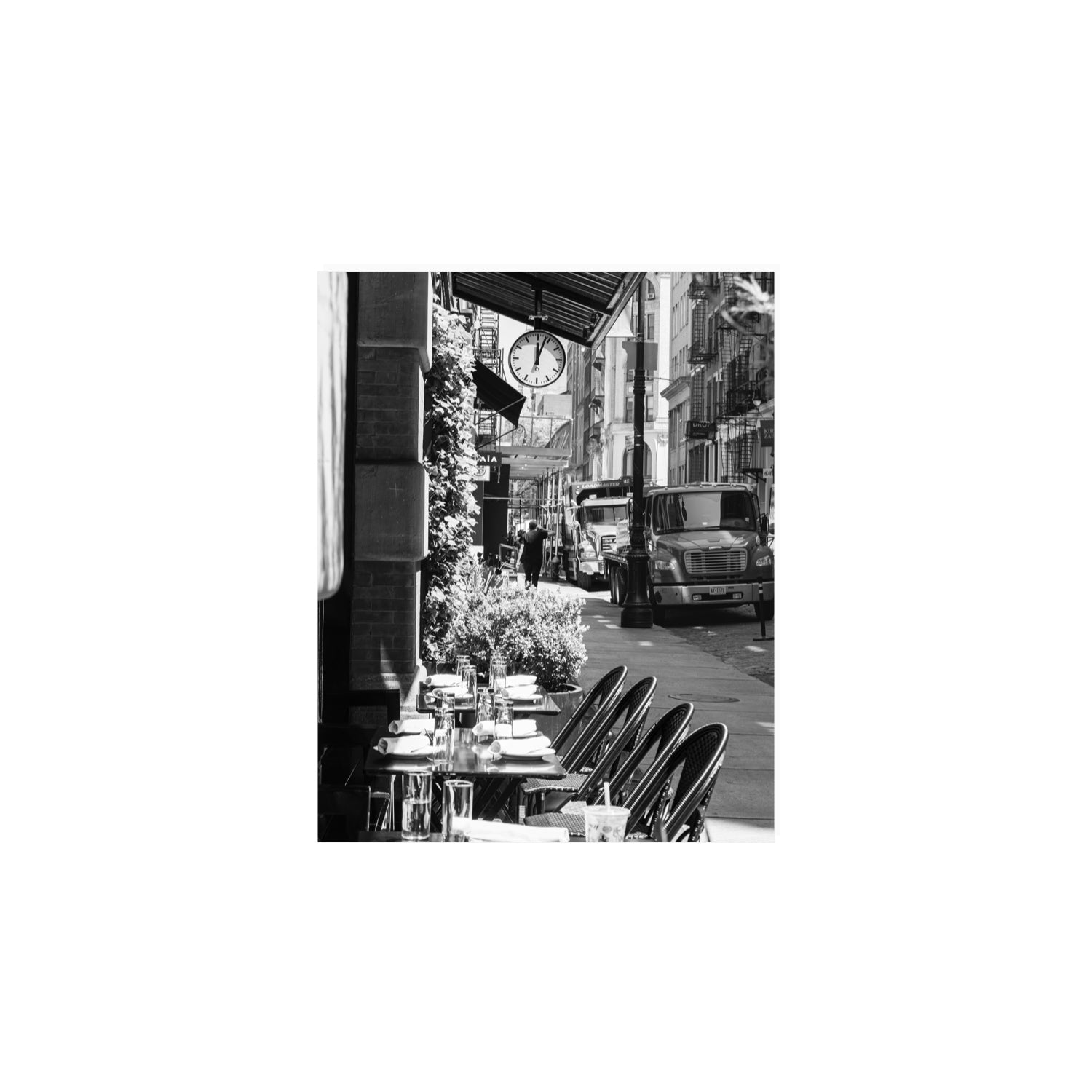 Mercer Street New York NYC Black & White wall art 8 x 10 in unframed fine art print
