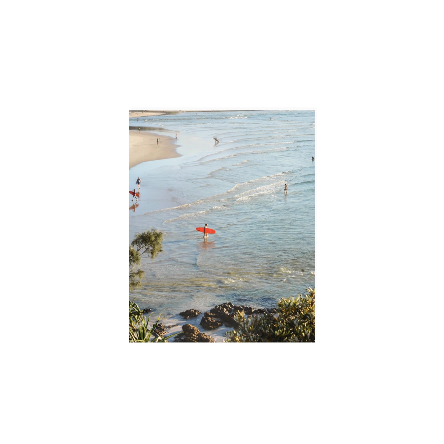 Seclusion Byron Bay Surf coastal wall art 8 x 10 in unframed fine art print