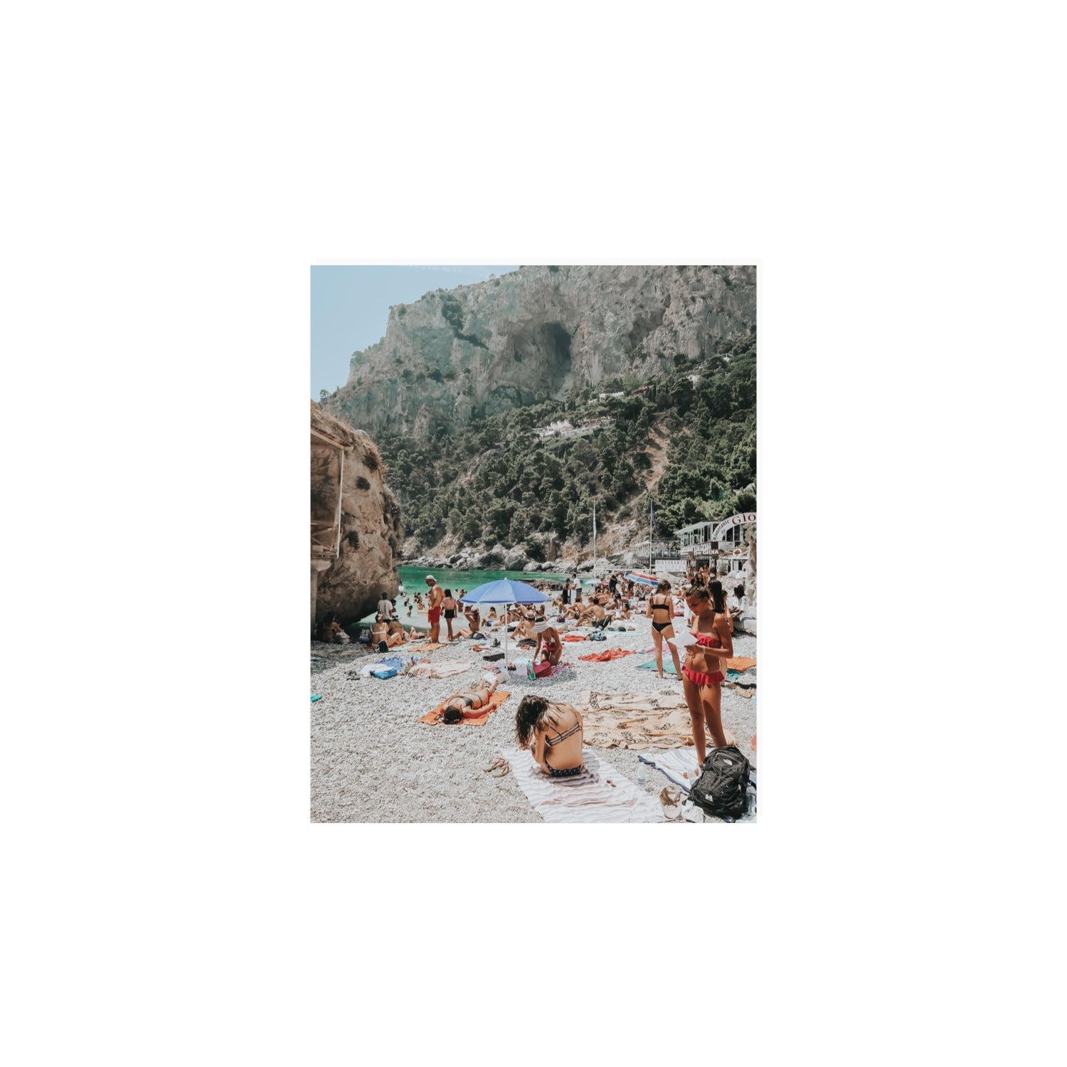 Marina Piccola Capri Mediterranean wall art 8 x 10 in unframed fine art print