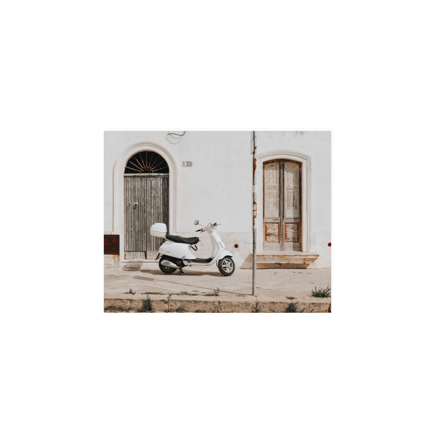 Vespa Nostalgia Puglia Italian wall art 8 x 10 in unframed fine art print