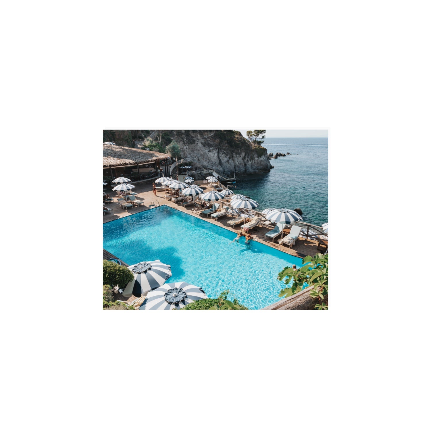 Oceanview Ischia Italian coastal wall art 8 x 10 in unframed fine art print