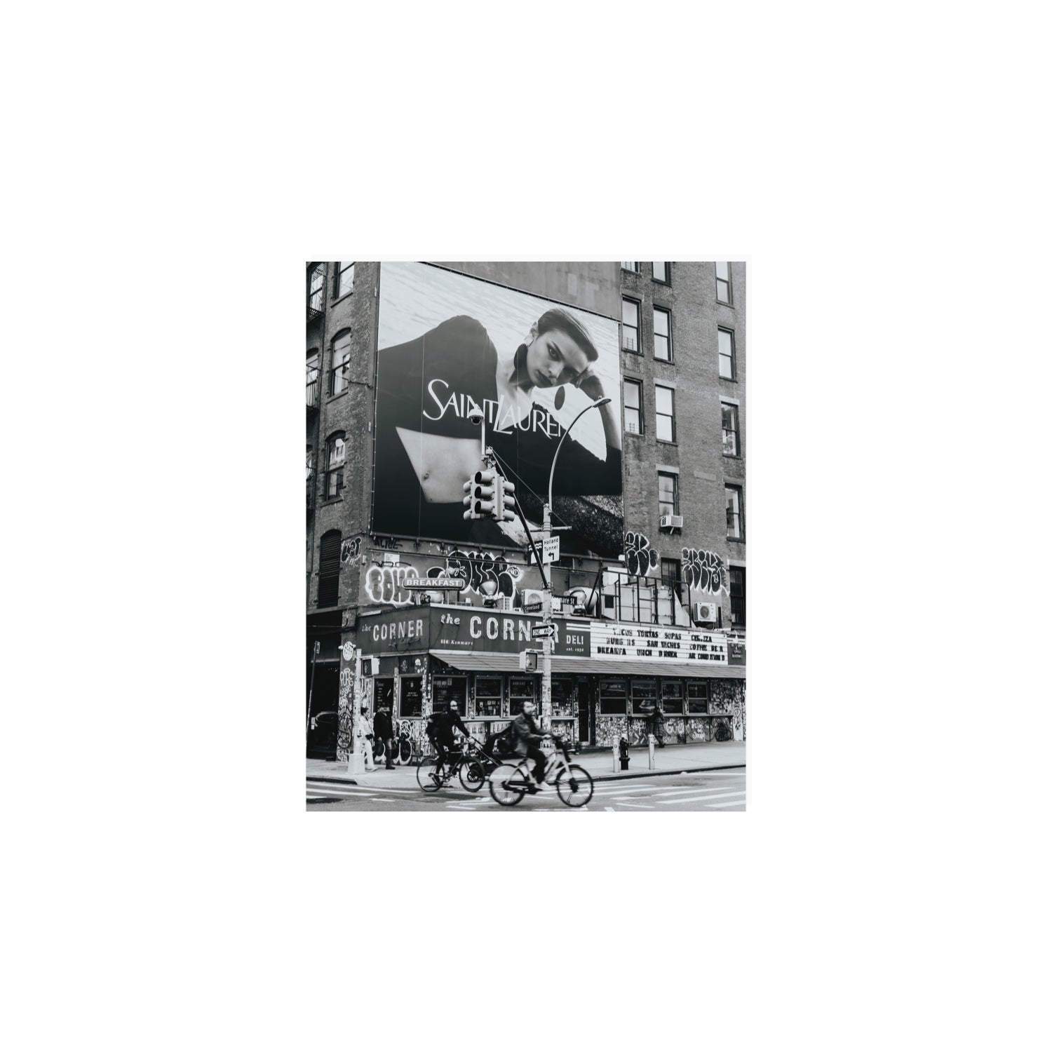 Runway To Rooftops New York NYC Black & White wall art 8 x 10 in unframed fine art print