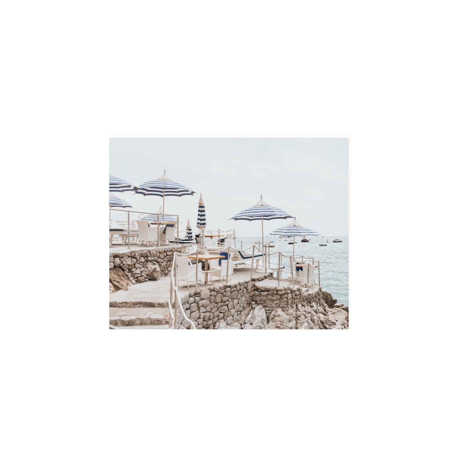 Ombrelloni fine art print, Positano, Italy, 8 x 10 in, Unframed, Fine Art Print