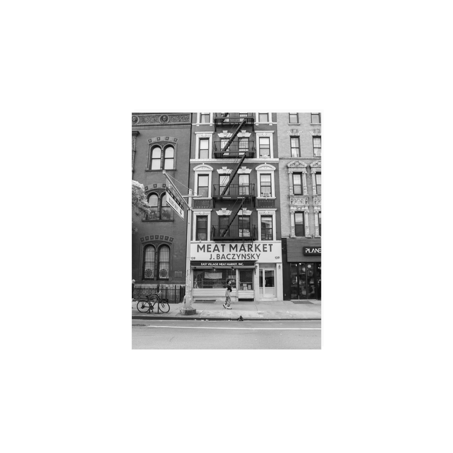 Vertical Village New York NYC Black & White wall art 8 x 10 in unframed fine art print