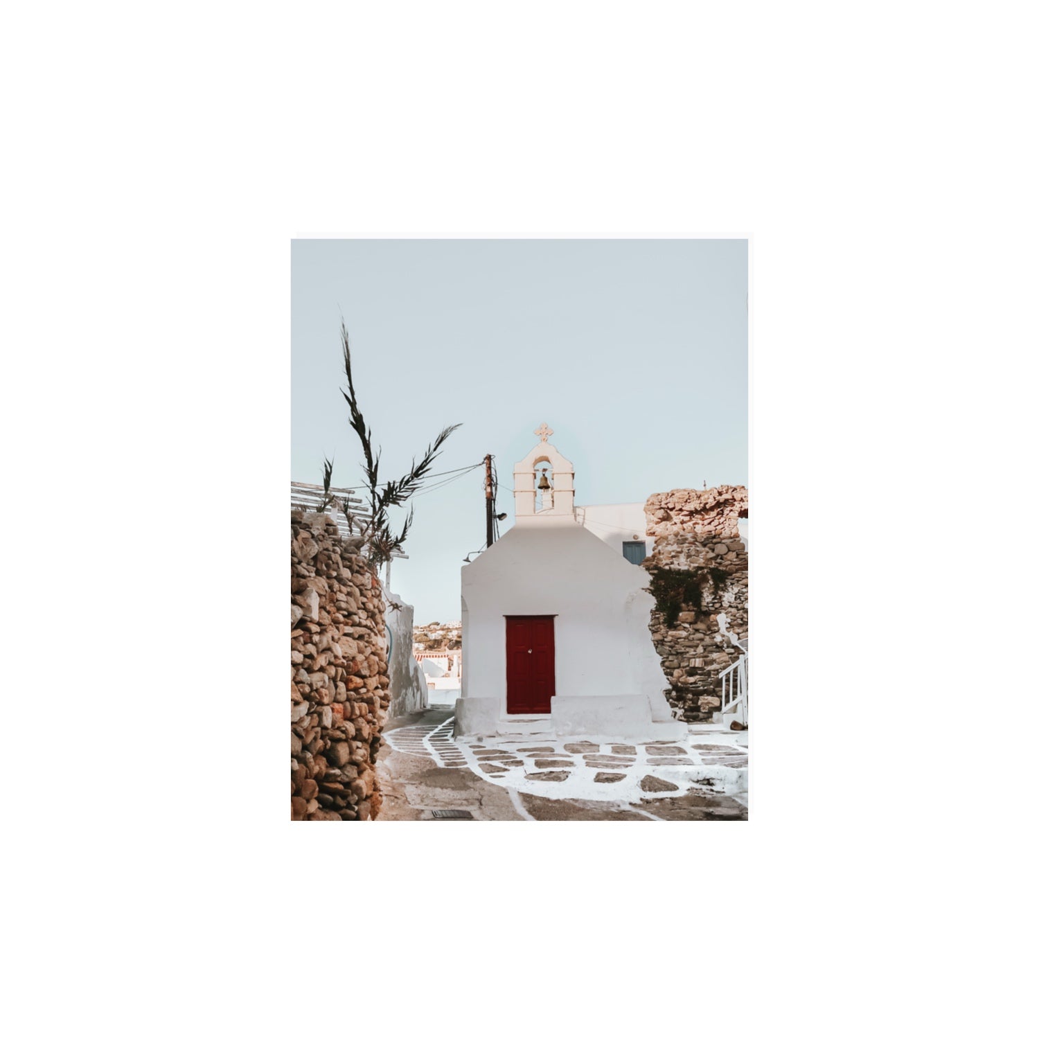 Little Chapel Mykonos Greek island wall art 11 x 14 in unframed fine art print