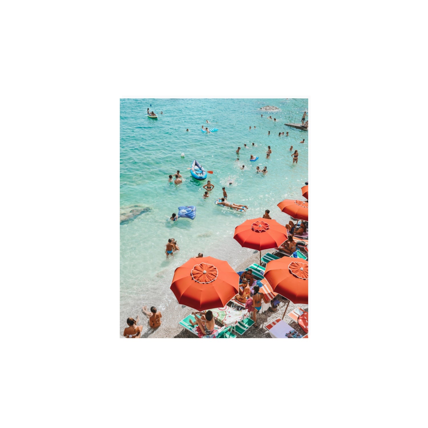 Easy Street Capri Italian beach wall art 11 x 14 in unframed fine art print