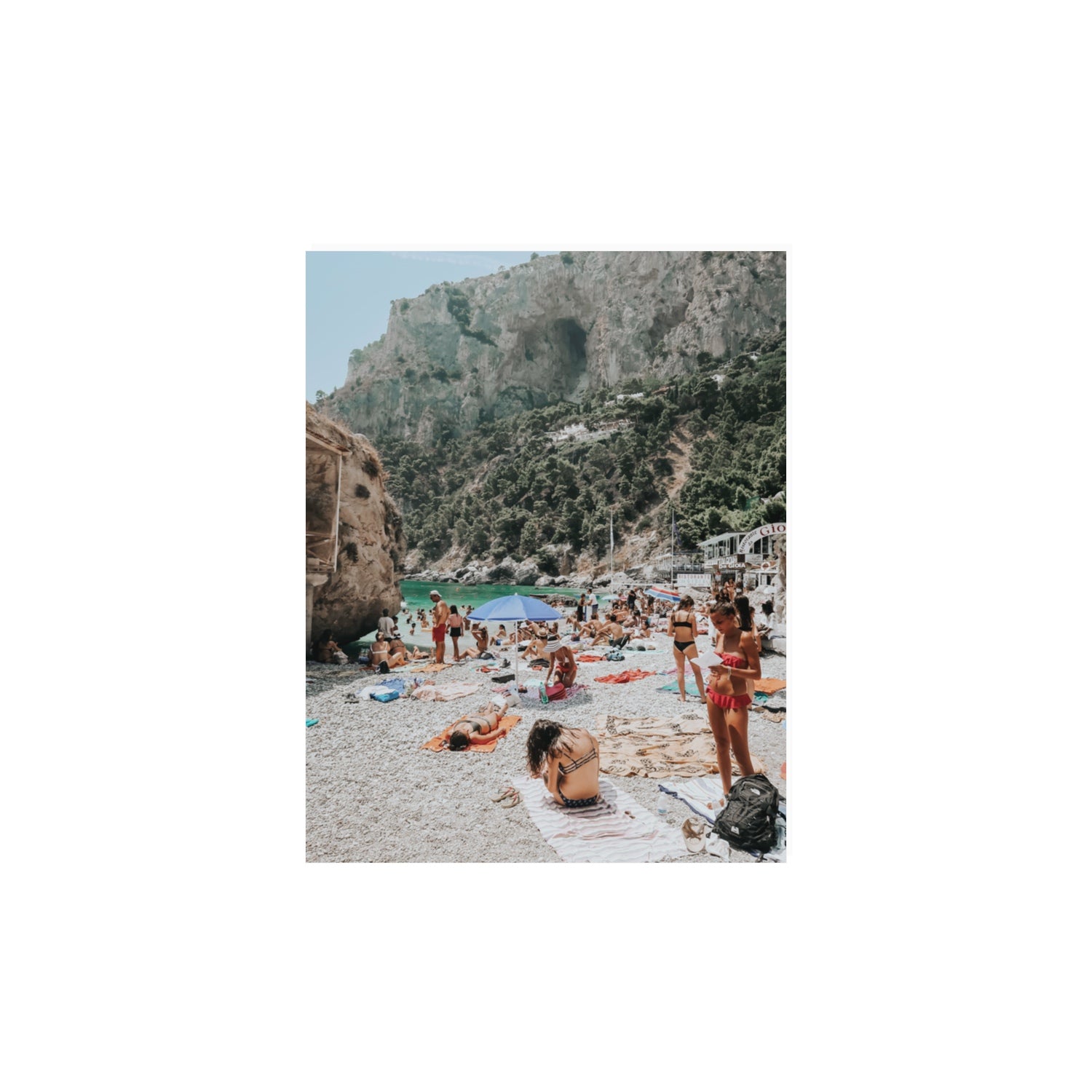 Marina Piccola Capri Mediterranean wall art 11 x 14 in unframed fine art print