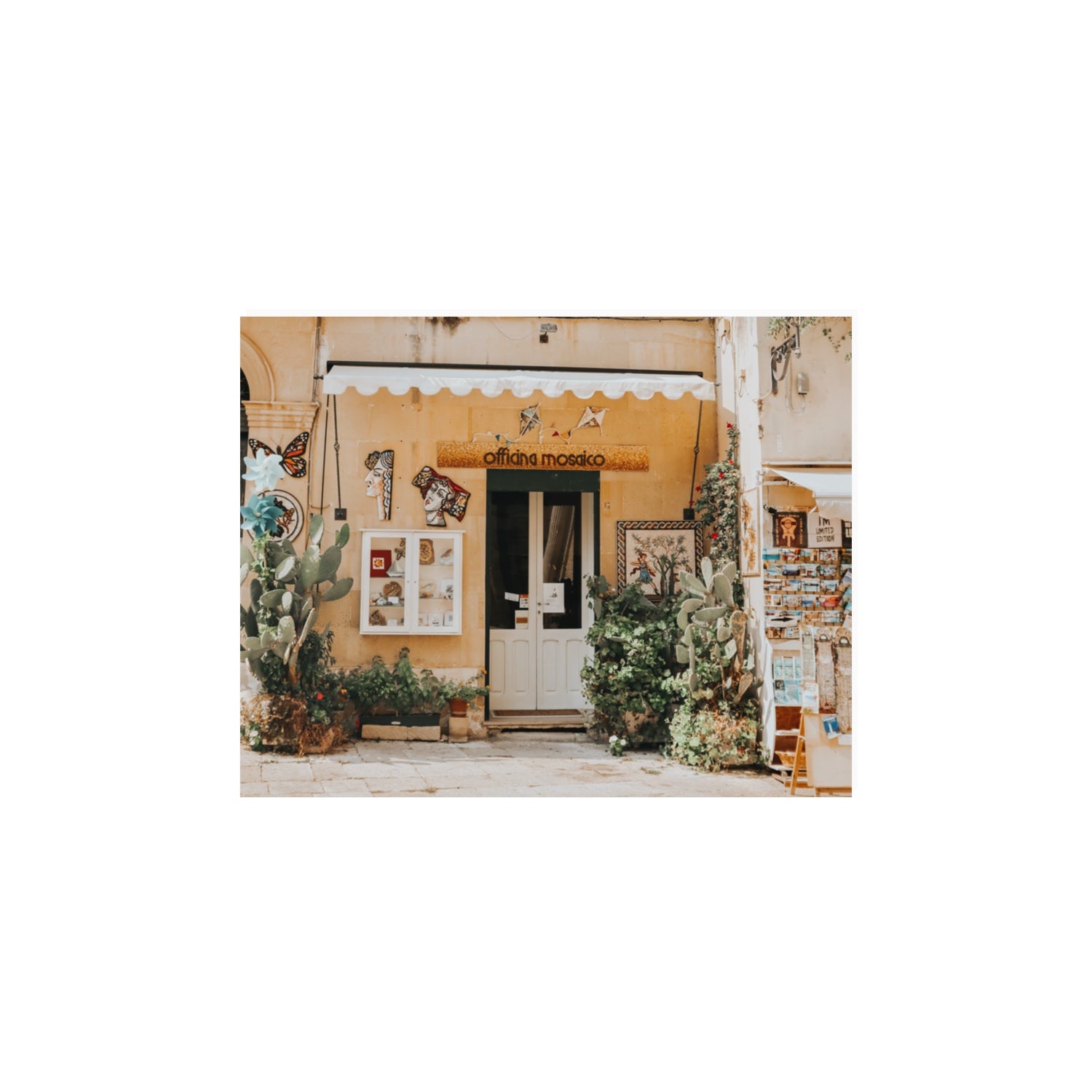 Mosaic Workshop Puglia Italian wall art 11 x 14 in unframed fine art print