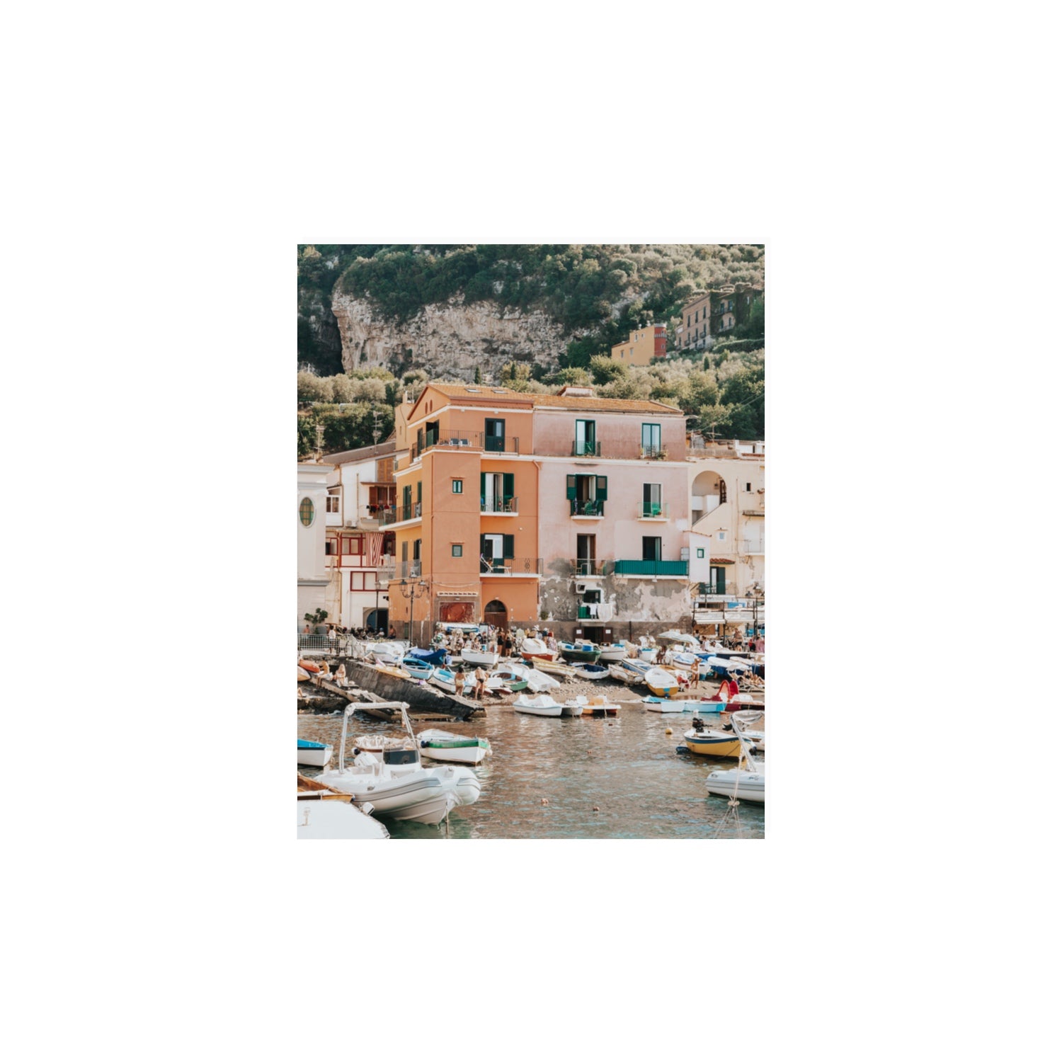 Boatyard Bliss fine art print, Sorrento, Italy, 11 x 14 in, Unframed, Fine Art Print