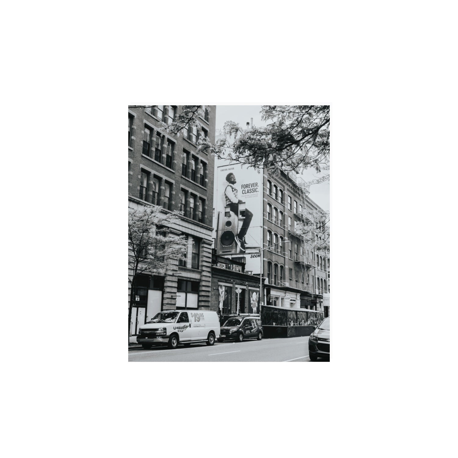 Forever Classic New York NYC Black & White wall art 11 x 14 in unframed fine art print