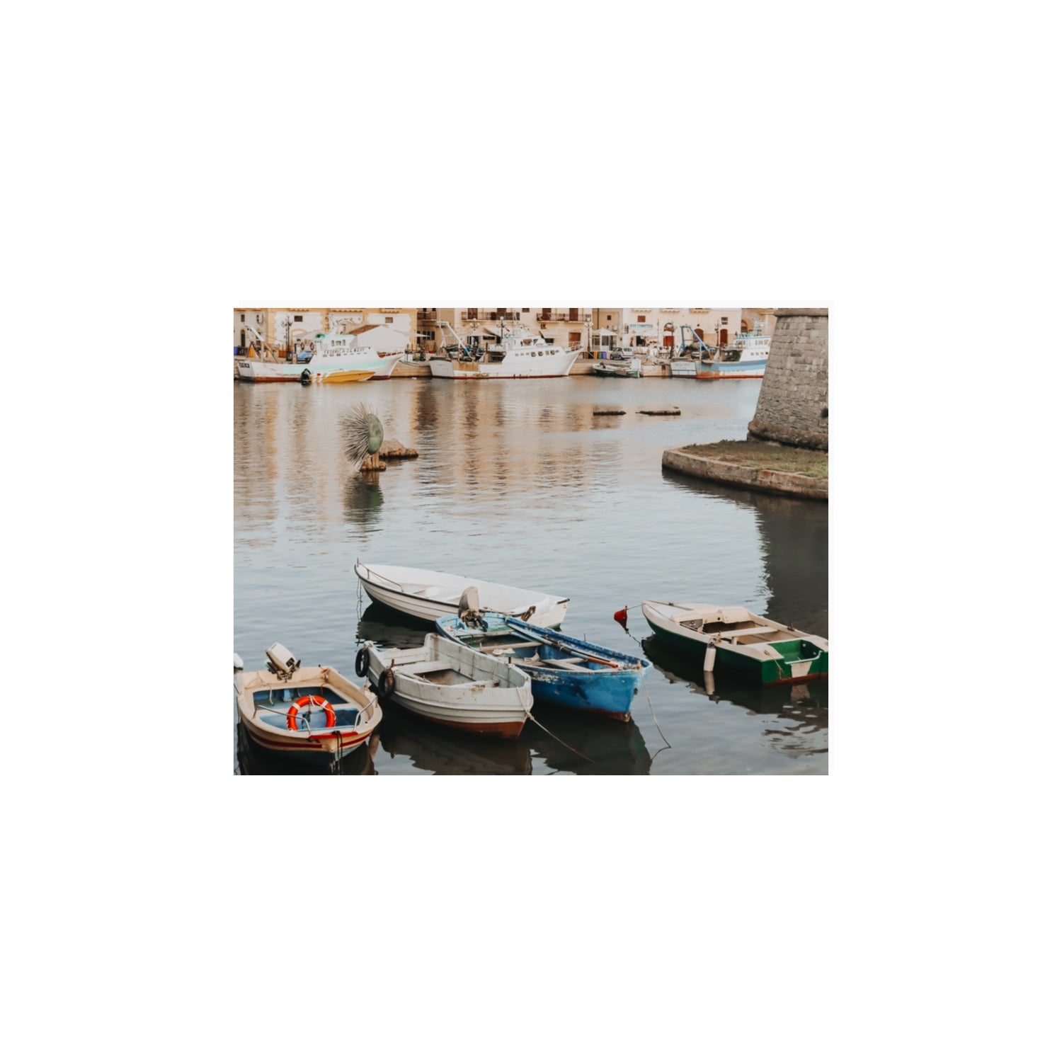 Cinque Barche Puglia Gallipoli Italian art print 11 x 14 in unframed fine art print