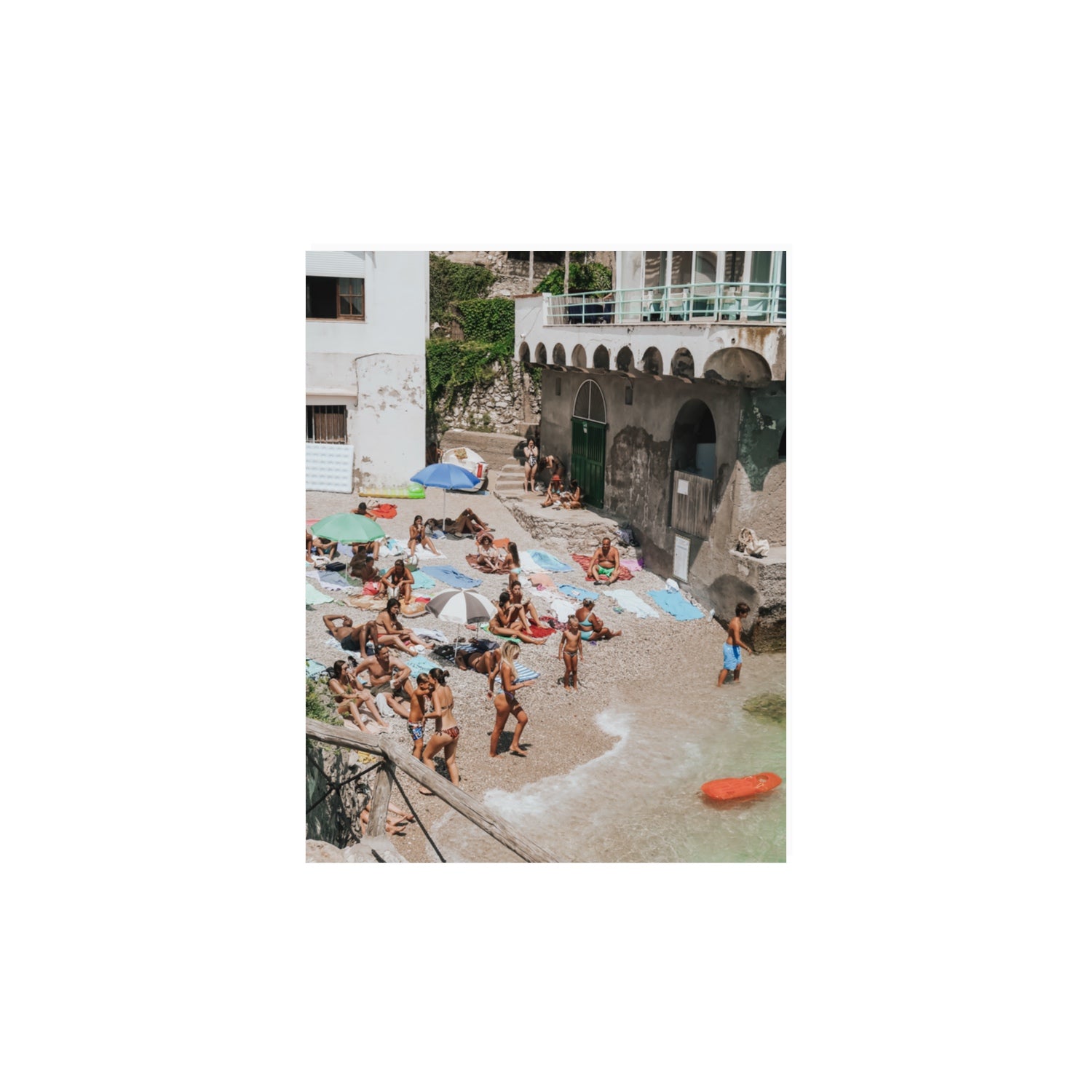 The Sunbathers Oasis fine art print, Capri, Italy, 11 x 14 in, Unframed, Fine Art Print