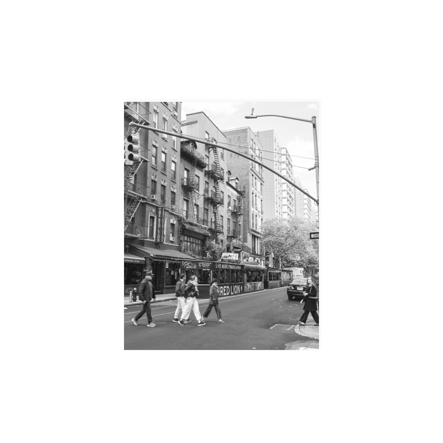Spectral Streets New York NYC Black & White wall art 11 x 14 in unframed fine art print