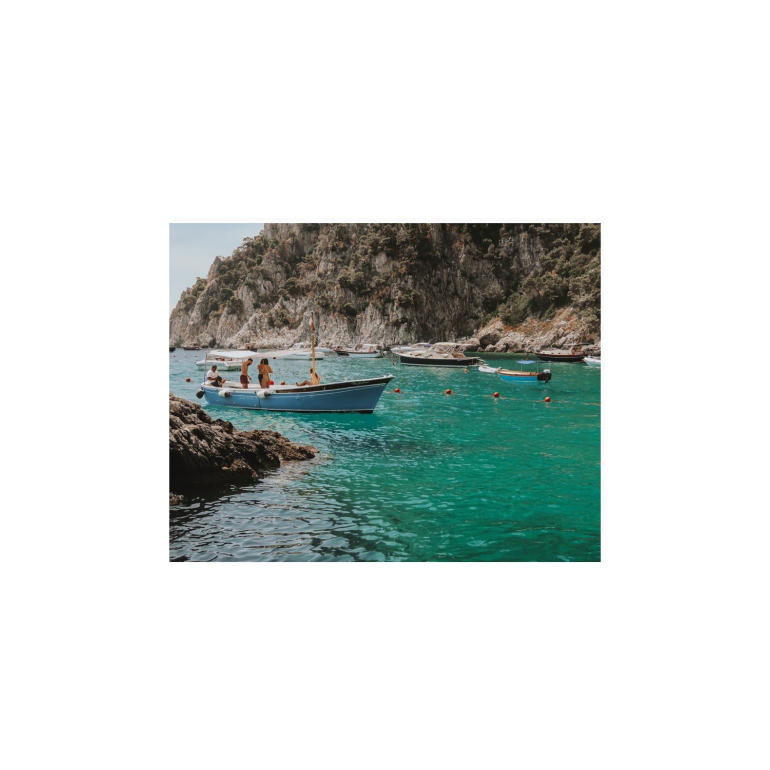 Cozy Cove Capri coastal Mediterranean wall art 11 x 14 in unframed fine art print