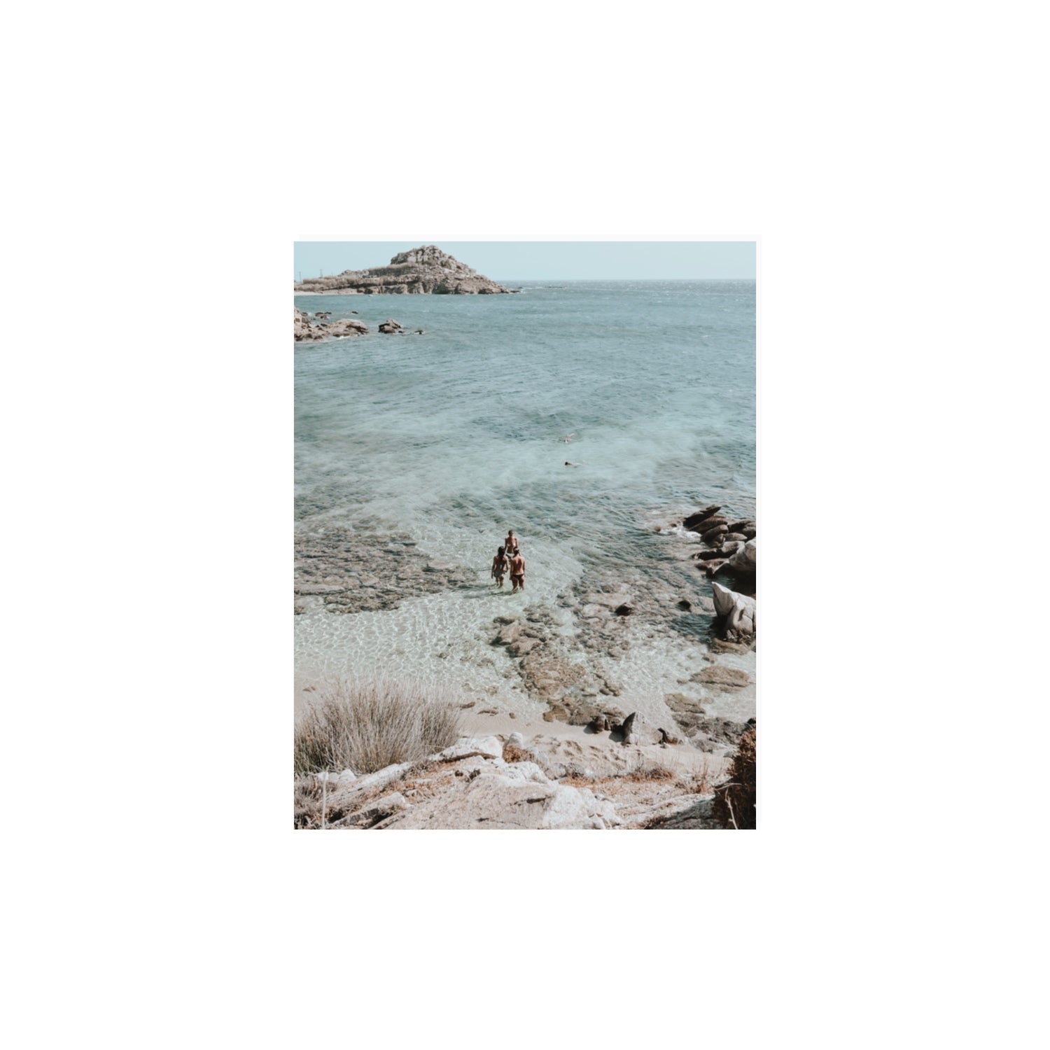 Island Life Mykonos coastal Greek island wall art 11 x 14 in unframed fine art print
