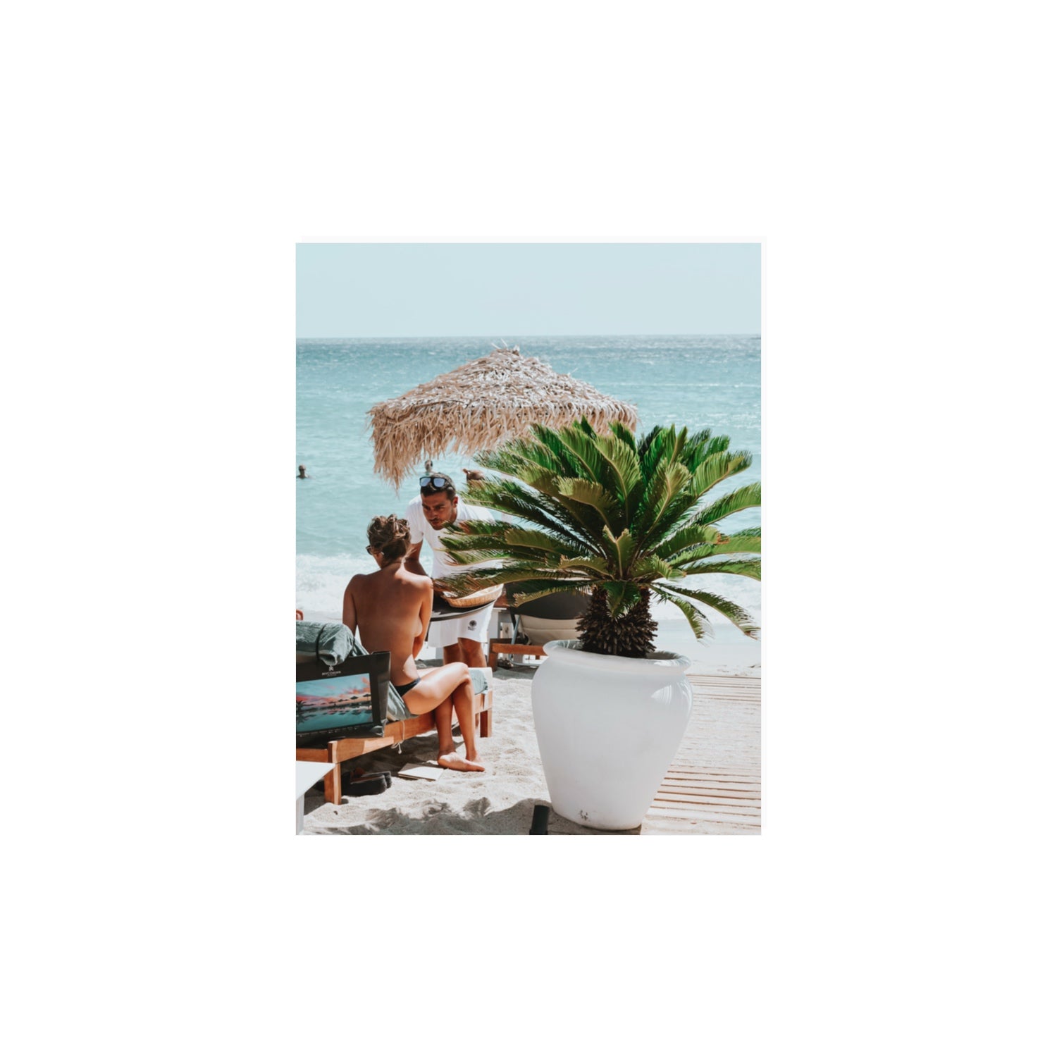 At Your Service Mykonos Greek island wall art 11 x 14 in unframed fine art print