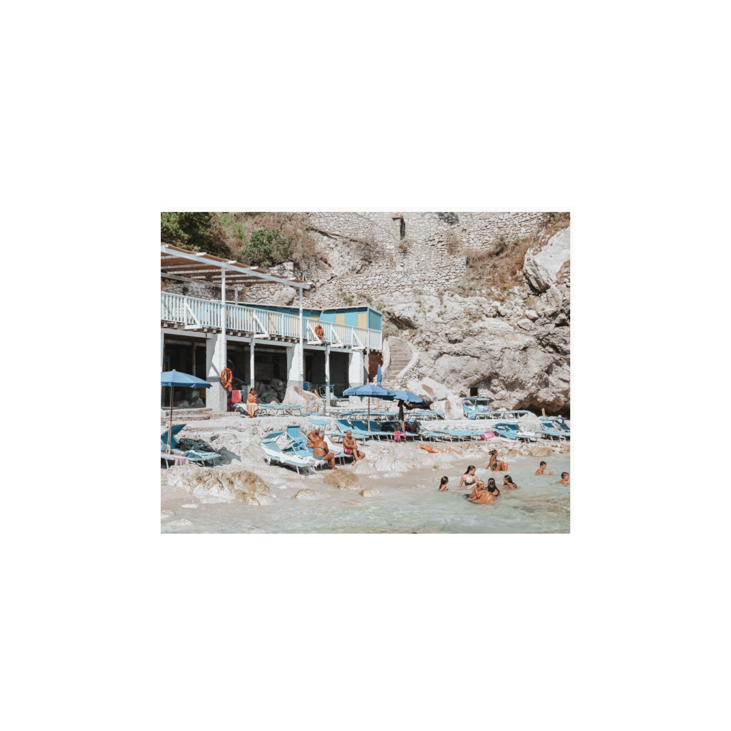 Beachside Bronze fine art print, Capri, Italy, 11 x 14 in, Unframed, Fine Art Print