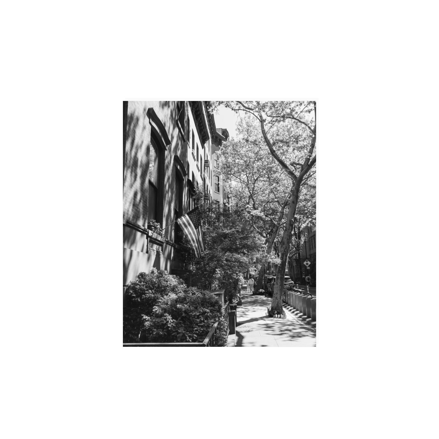 Urban Patriotism New York NYC Black & White wall art 11 x 14 in unframed fine art print