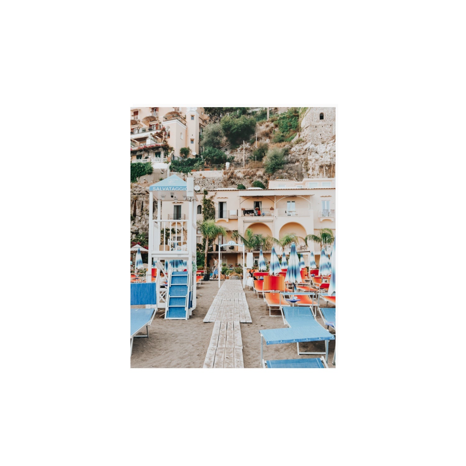 Torre Di Salvataggio Positano wall art 11 x 14 in unframed fine art print