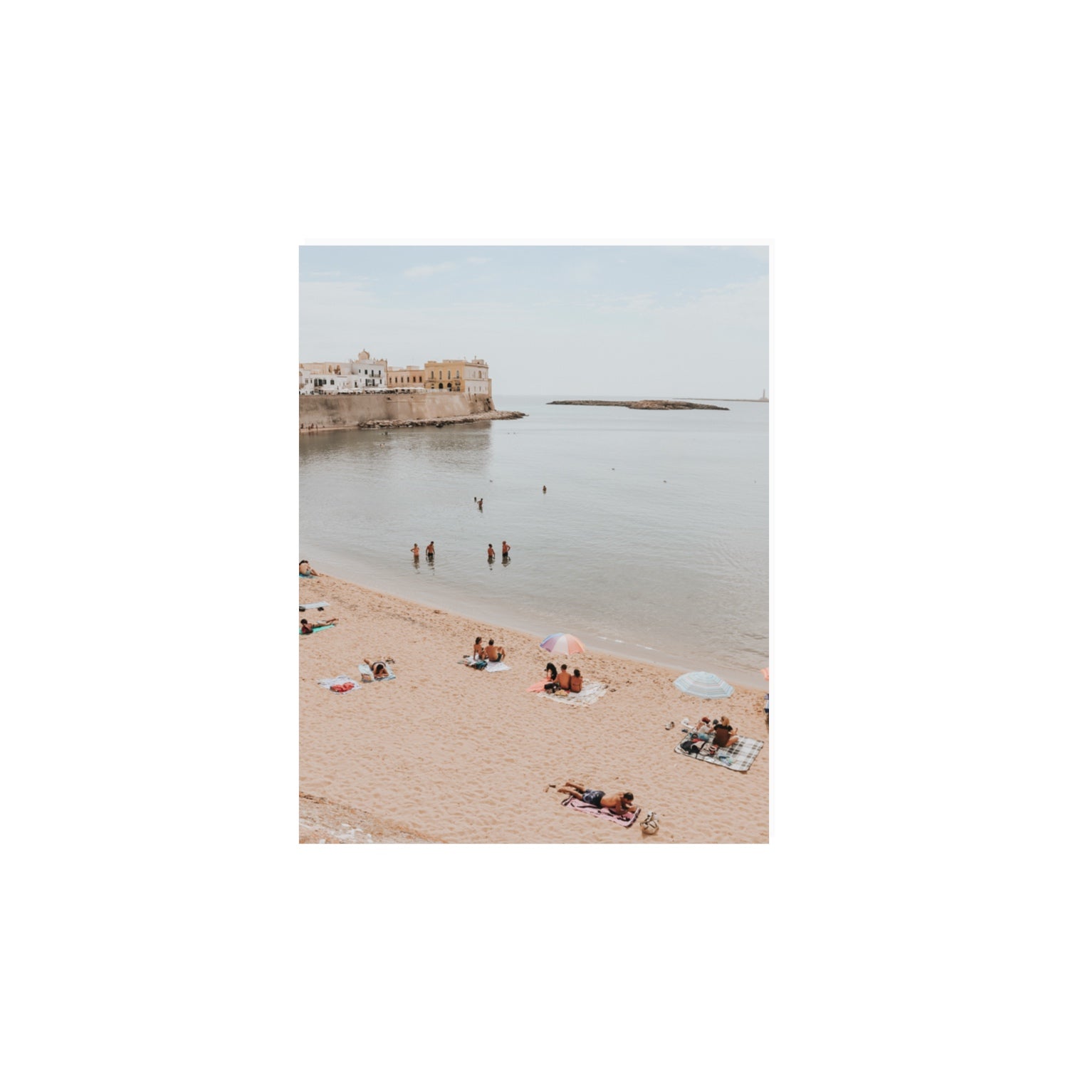 Spiaggia della Purita Puglia coastal art print 11 x 14 in unframed fine art print
