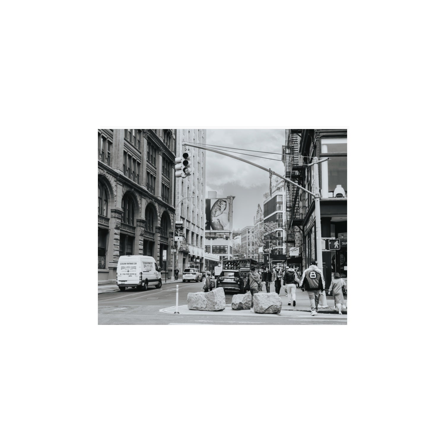 Inkwell Metropolis New York NYC Black & White wall art 11 x 14 in unframed fine art print
