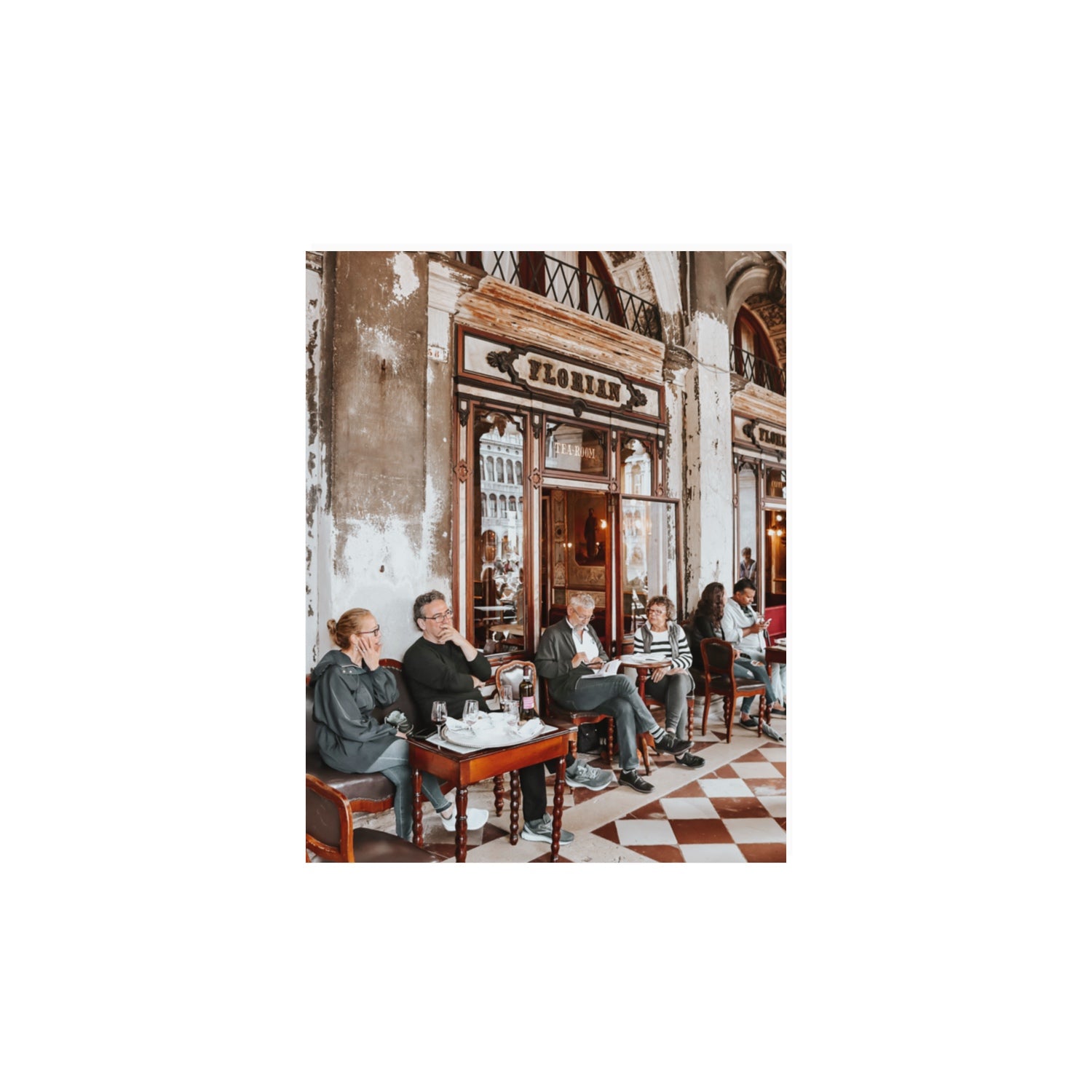 Tea Room Venice Italian wall art 11 x 14 in unframed fine art print