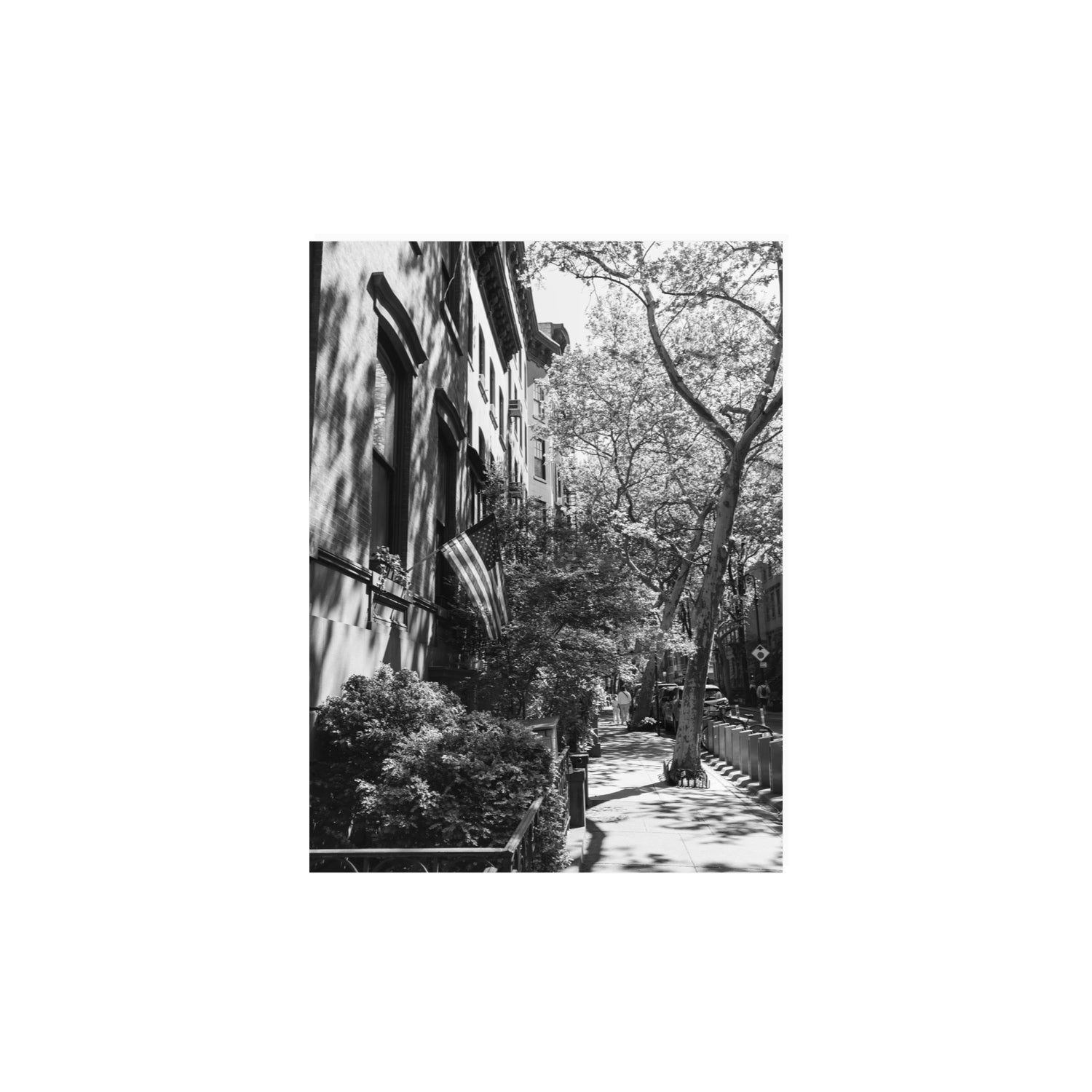 Urban Patriotism New York NYC Black & White wall art 12 x 16 in unframed fine art print
