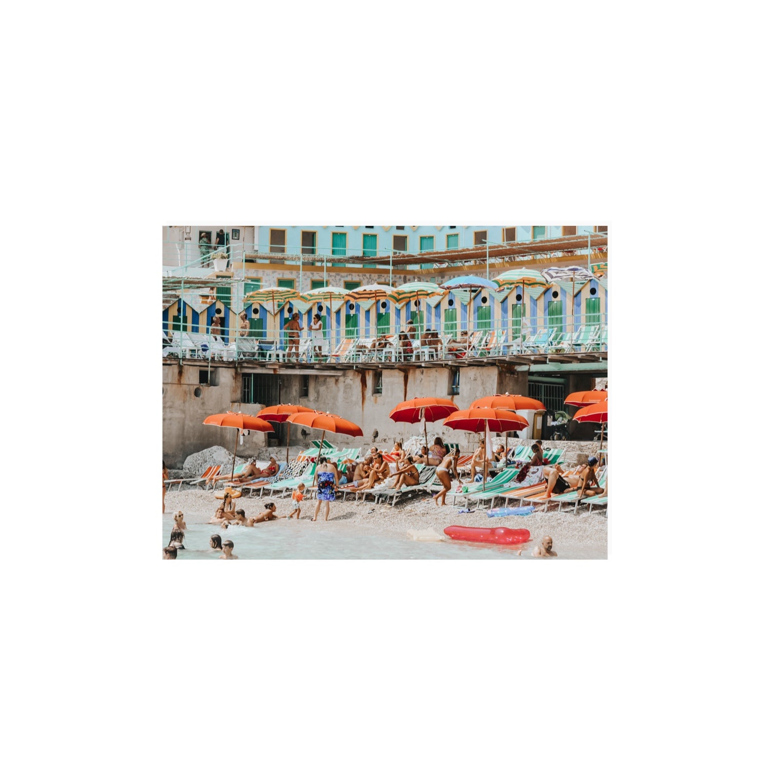 Umbrella Fiesta fine art print, Capri, Italy, 12 x 16 in, Unframed, Fine Art Print