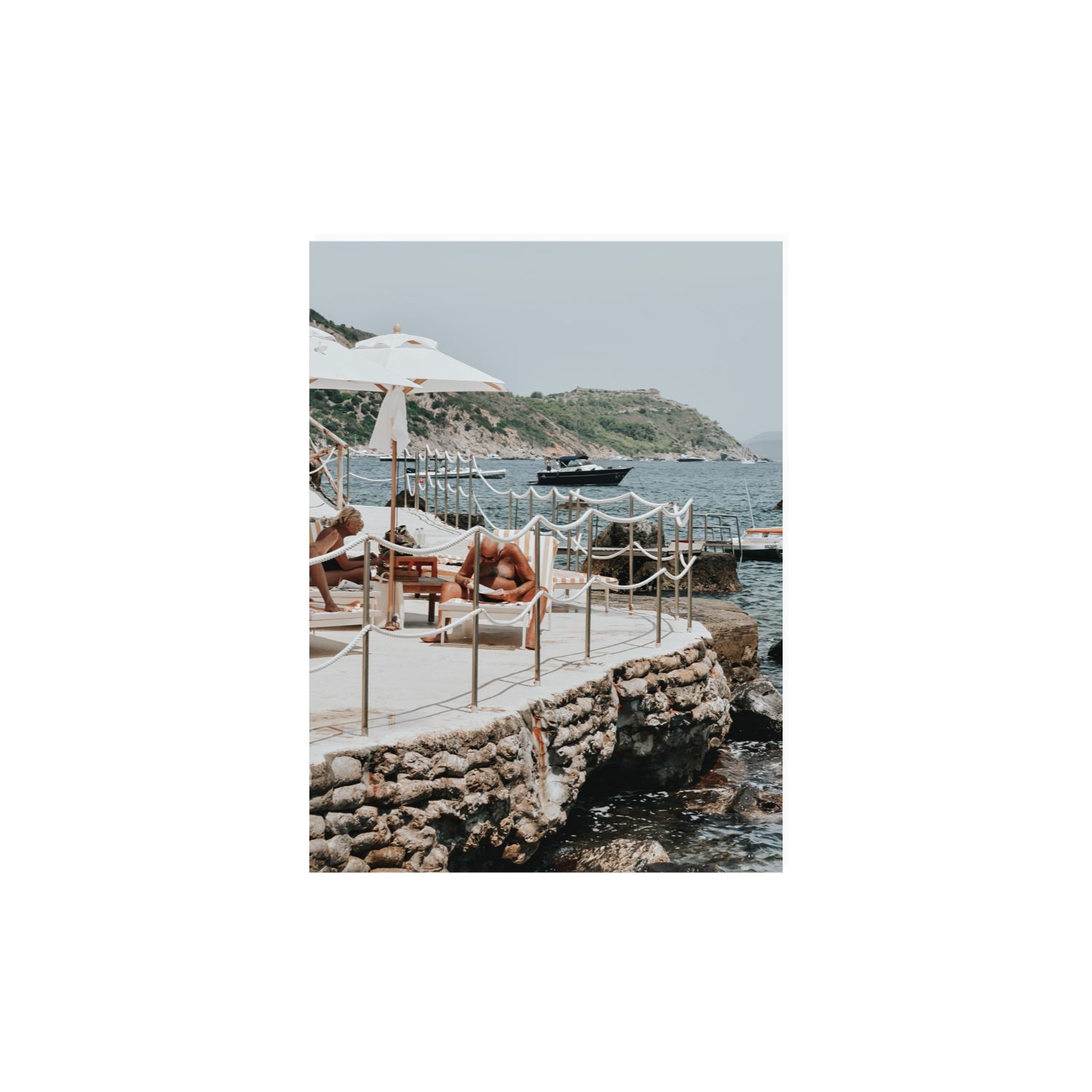 Nonno e Nonna Tuscany coastal Italian wall art 12 x 16 in unframed fine art print