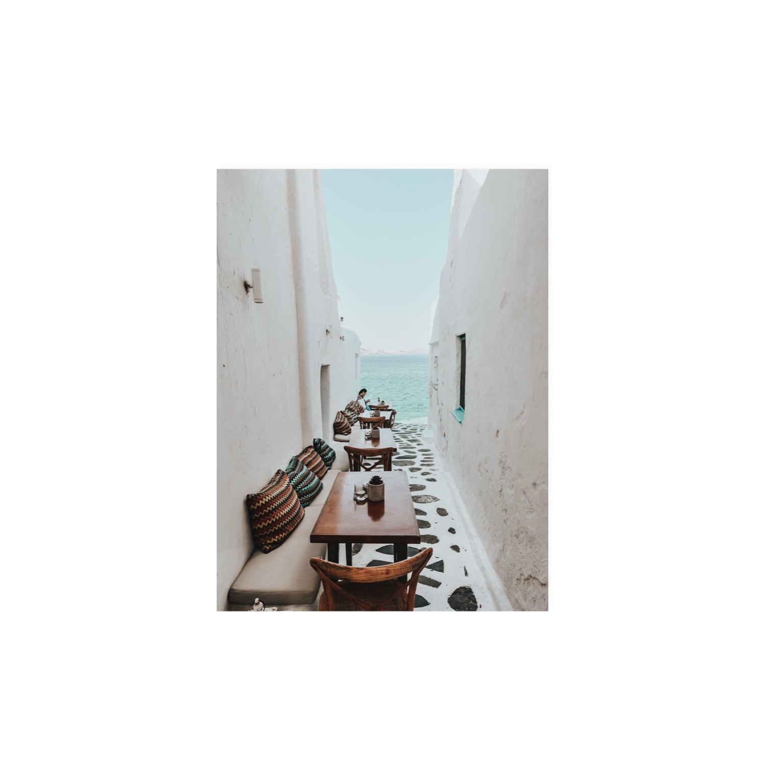 Trip Down Memory Lane fine art print, Mykonos, Greece, 12 x 16 in, Unframed, Fine Art Print