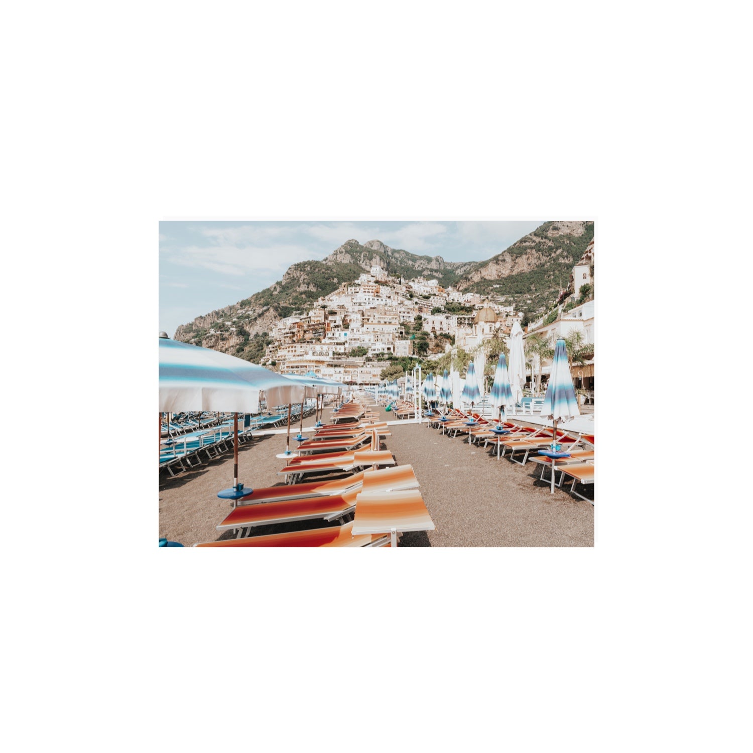 Spiaggia Grande fine art print, Positano, Italy, 12 x 16 in, Unframed, Fine Art Print