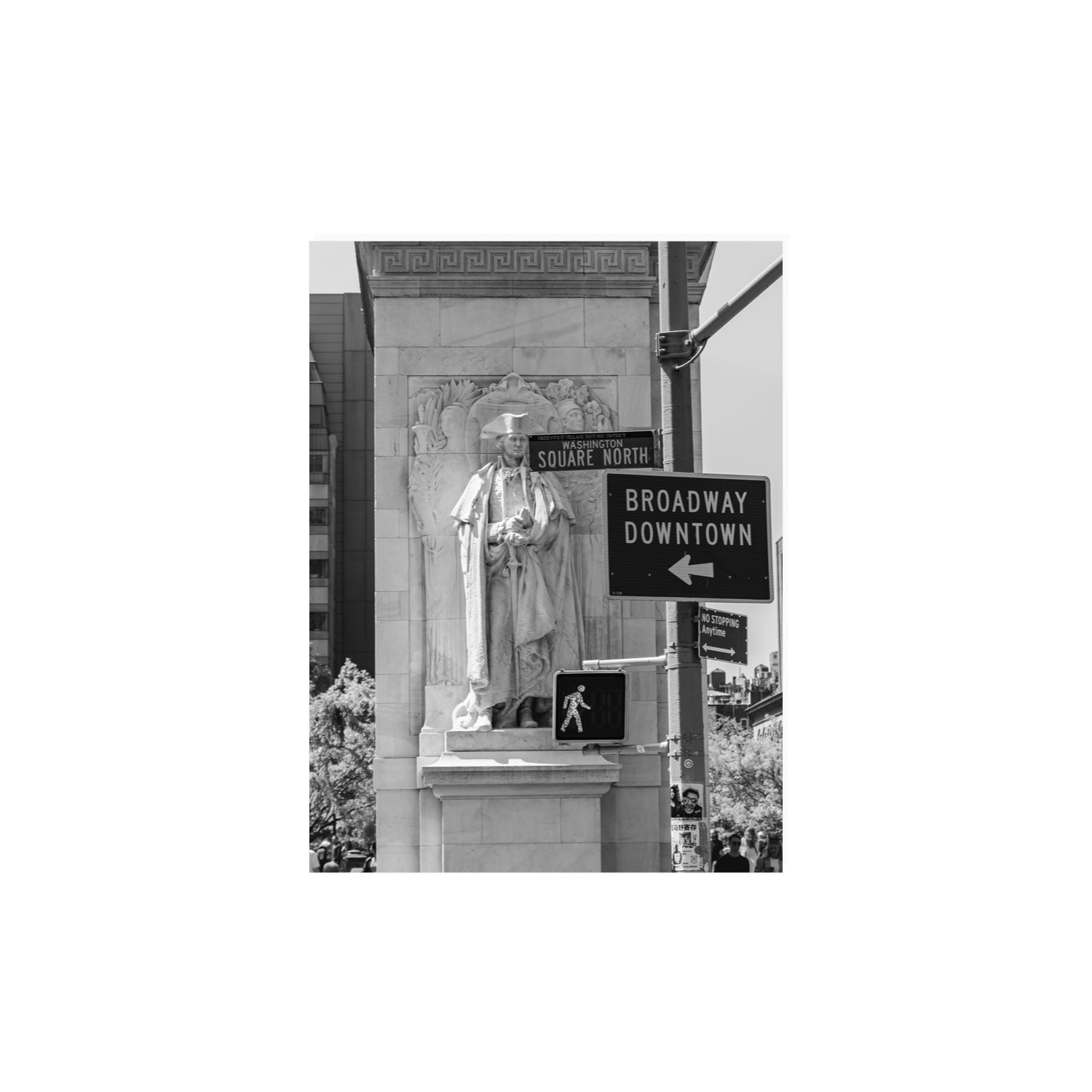 Silent Sentinels New York NYC Black & White wall art 12 x 16 in unframed fine art print
