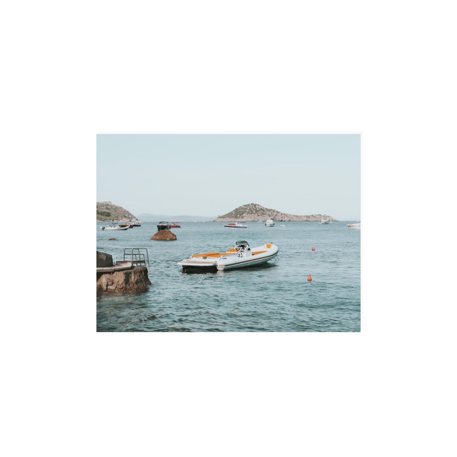 The Azure Sea Tuscany coastal Italian wall art 12 x 16 in unframed fine art print