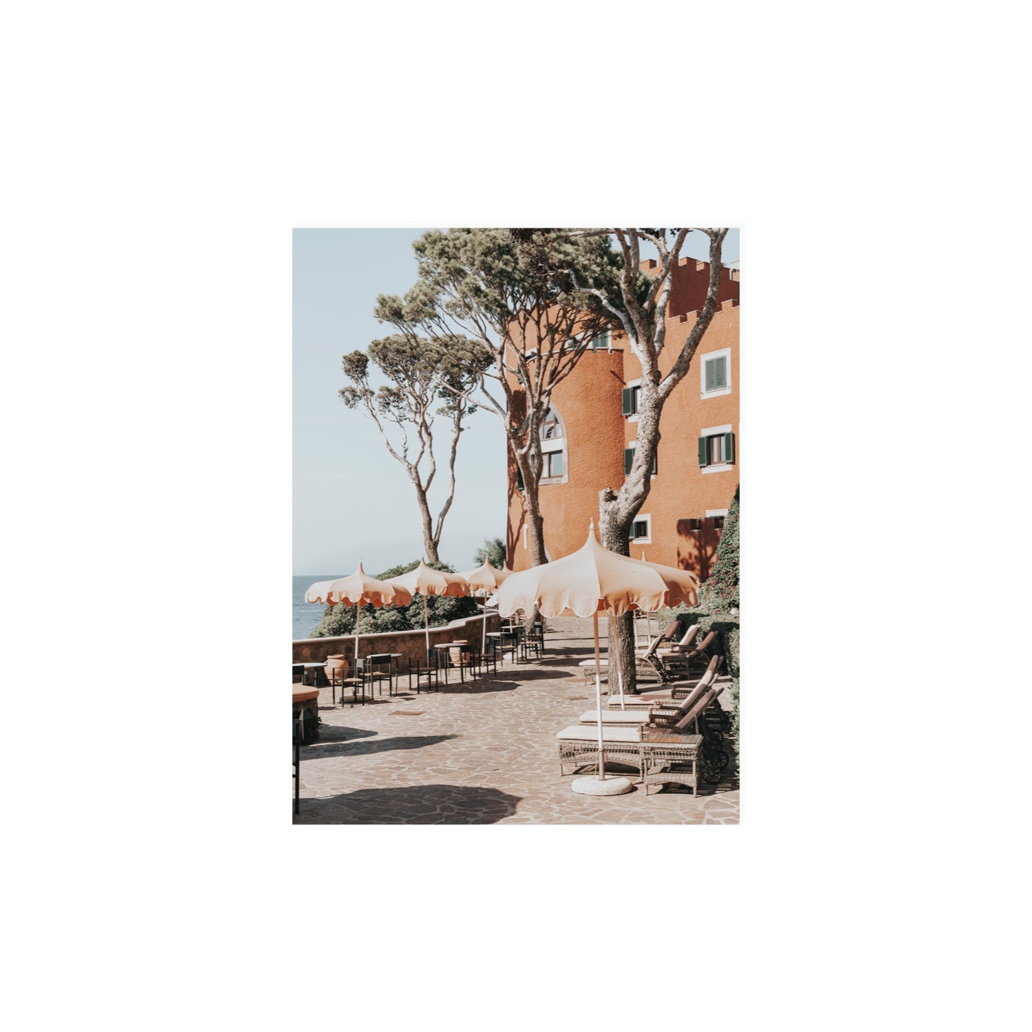 Mezzatorre Ischia Italian Mediterranean decor wall art 12 x 16 in unframed fine art print